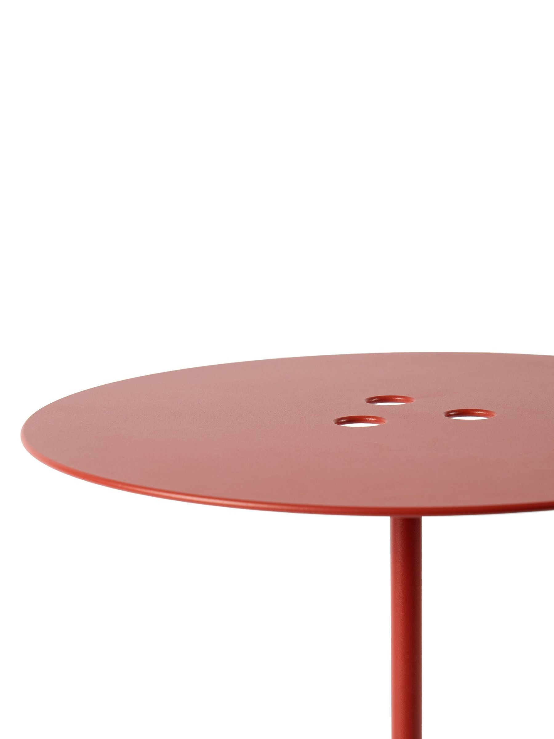 The Conran Shop Red Ten-Pin Side Table - Image 4 of 5