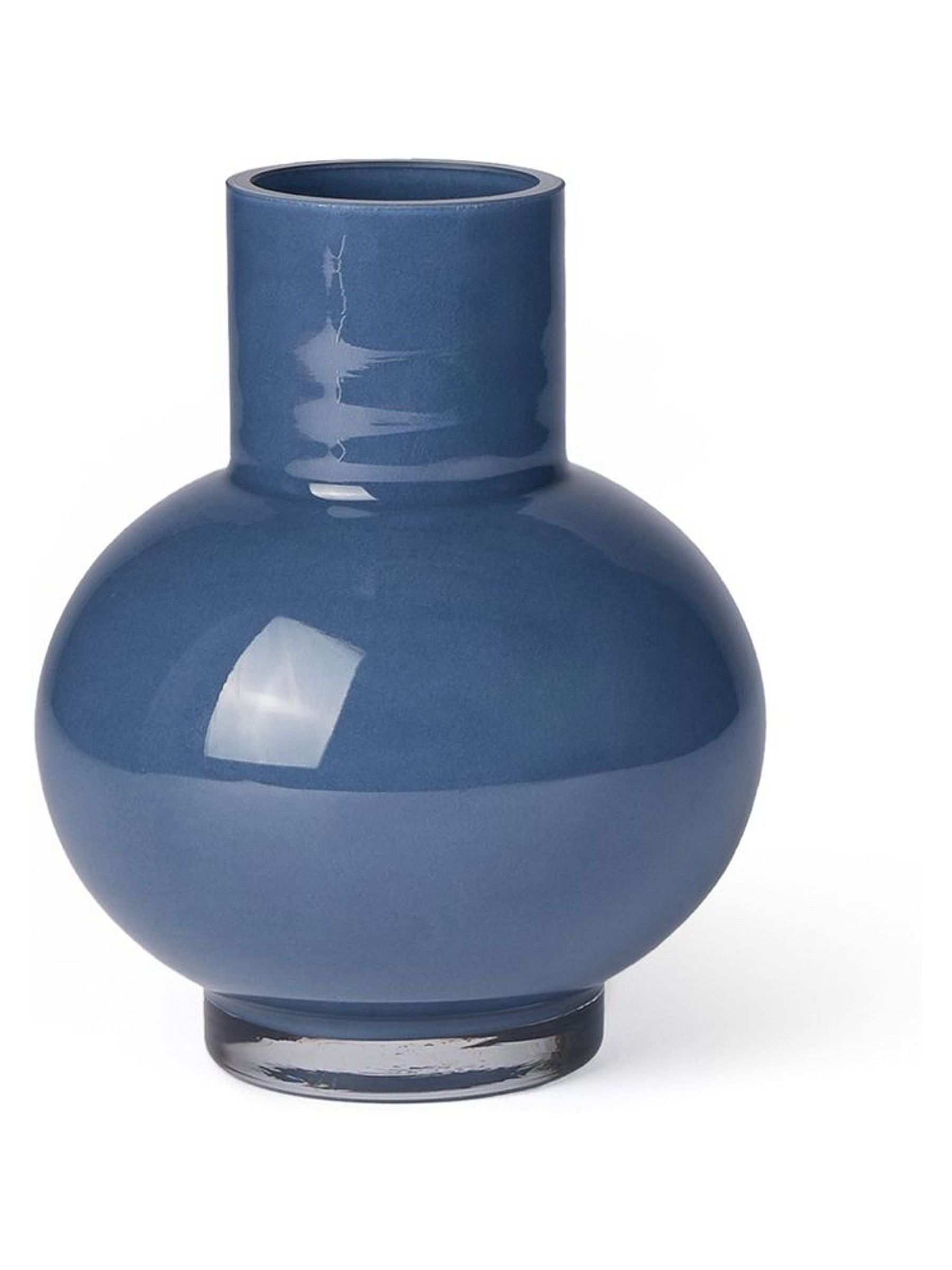 The Conran Shop Navy Blue Form Mini Vase 16cm - Image 1 of 3 The Conran Shop Navy Blue Form Mini Vase 16cm - Image 1 of 3