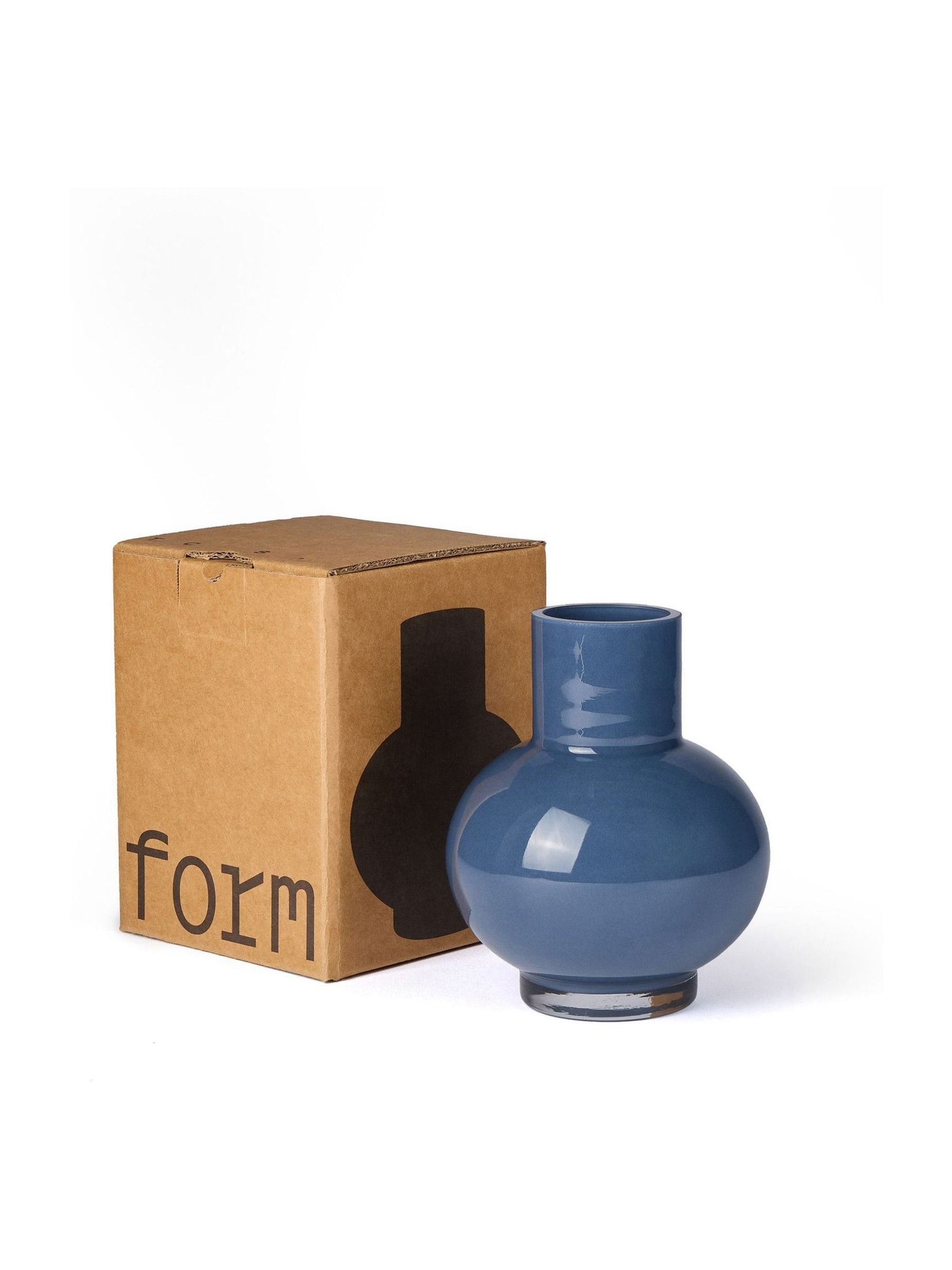 The Conran Shop Navy Blue Form Mini Vase 16cm - Image 3 of 3 The Conran Shop Navy Blue Form Mini Vase 16cm - Image 3 of 3