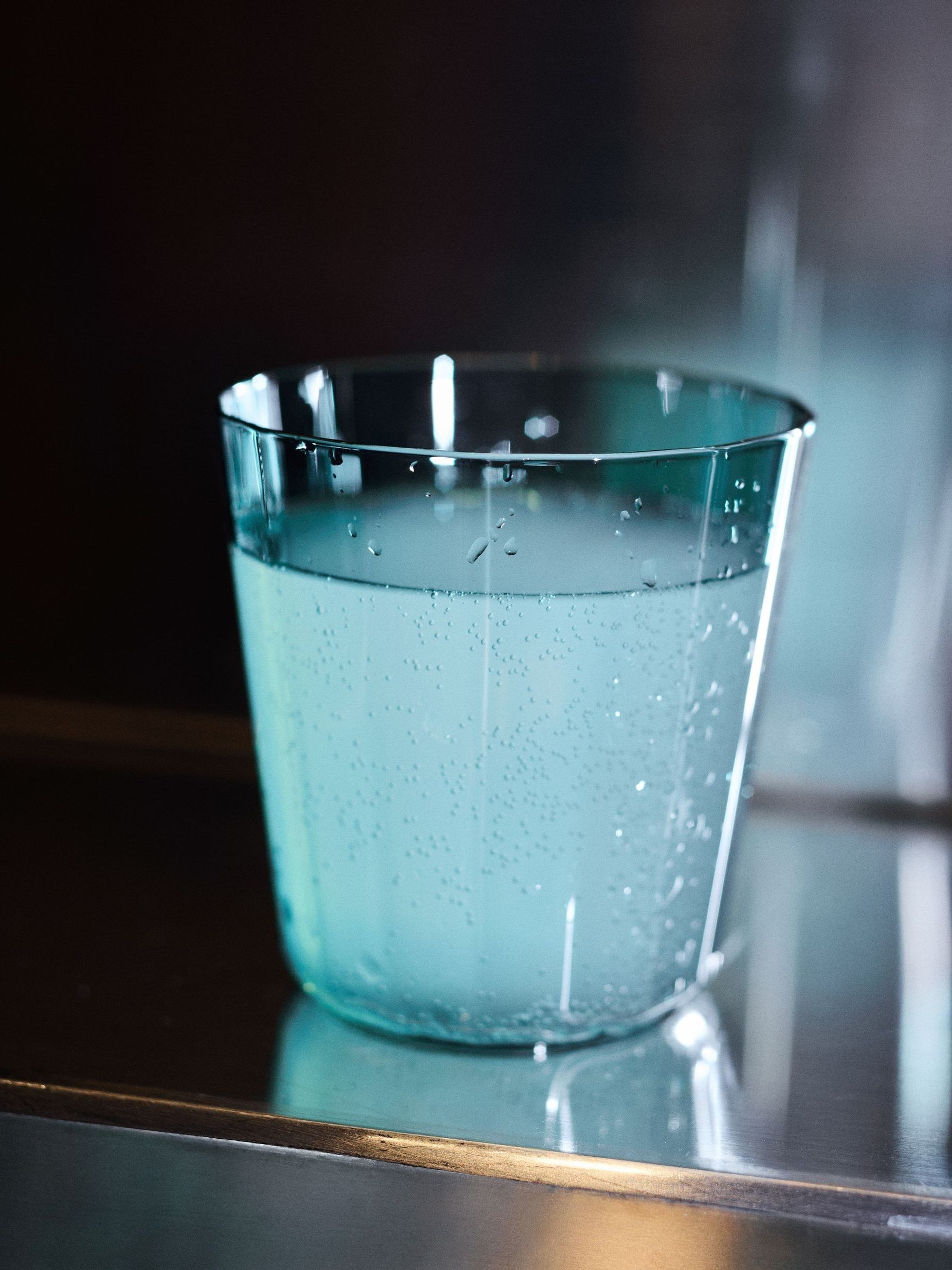 The Conran Shop Set of 4 Petrol Blue Fade Tumblers - Image 2 of 7