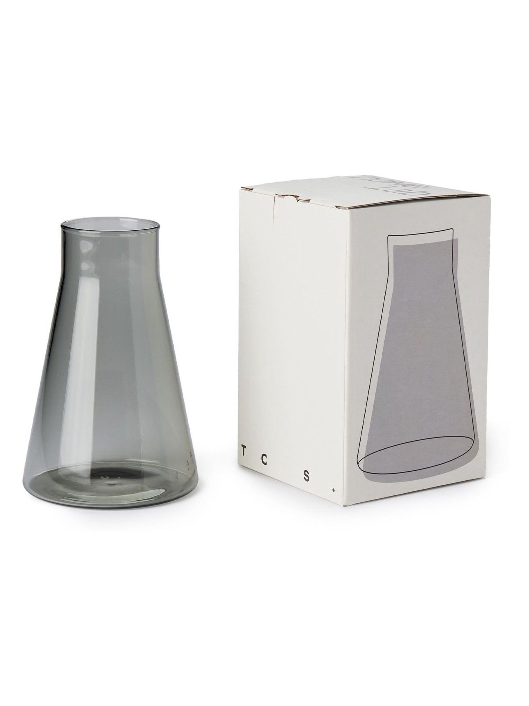 The Conran Shop Smoke Grey Conical Flask - Image 3 of 3 The Conran Shop Smoke Grey Conical Flask - Image 3 of 3