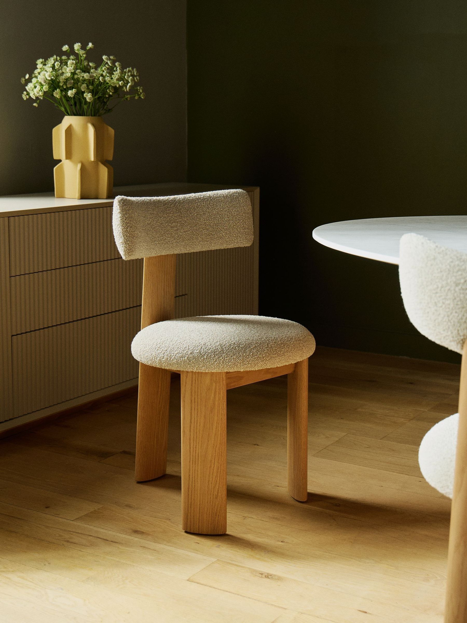 The Conran Shop Set of 2 Oak Noisette Pip Dining Chairs - Image 2 of 8