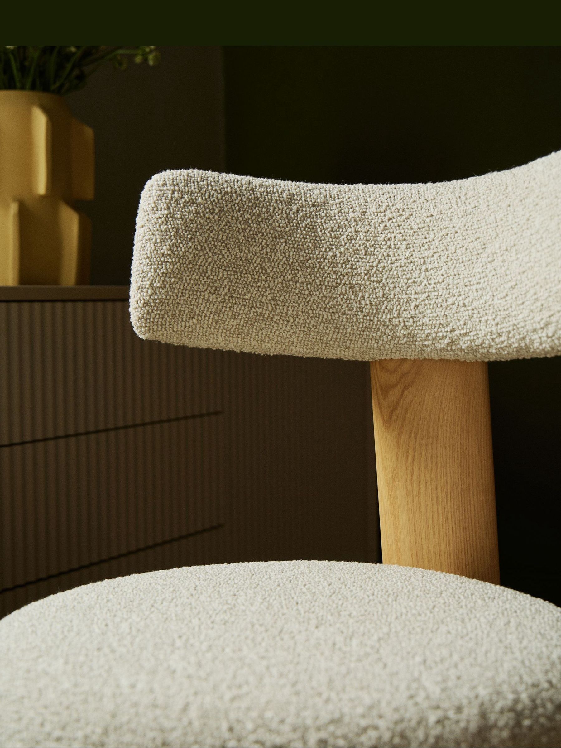 The Conran Shop Set of 2 Oak Noisette Pip Dining Chairs - Image 4 of 8