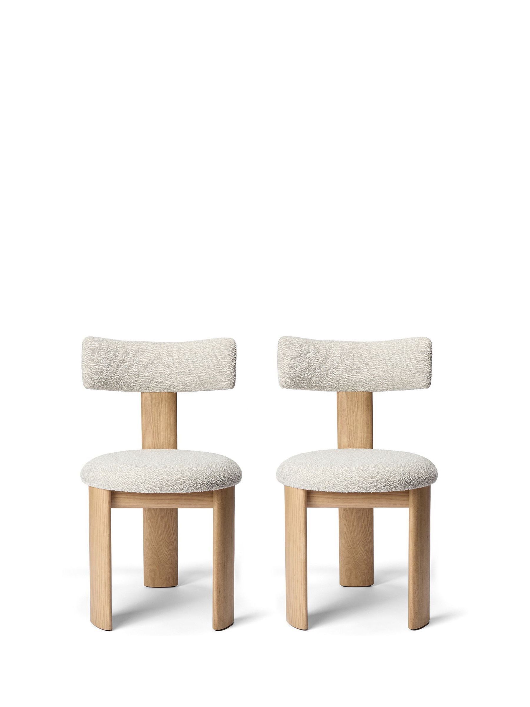 The Conran Shop Set of 2 Oak Noisette Pip Dining Chairs - Image 8 of 8