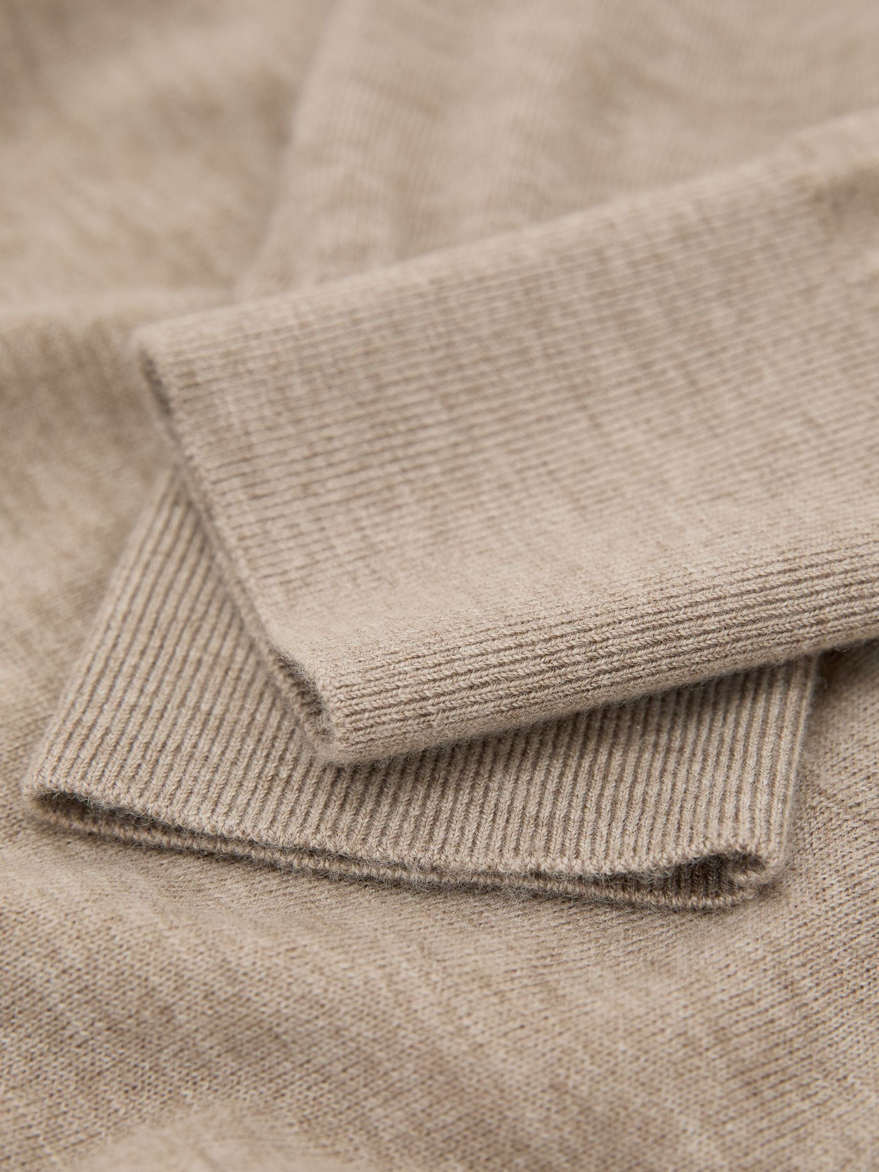 Merino Wool Crew-Neck Jumper in Neutral - Image 6 of 6
