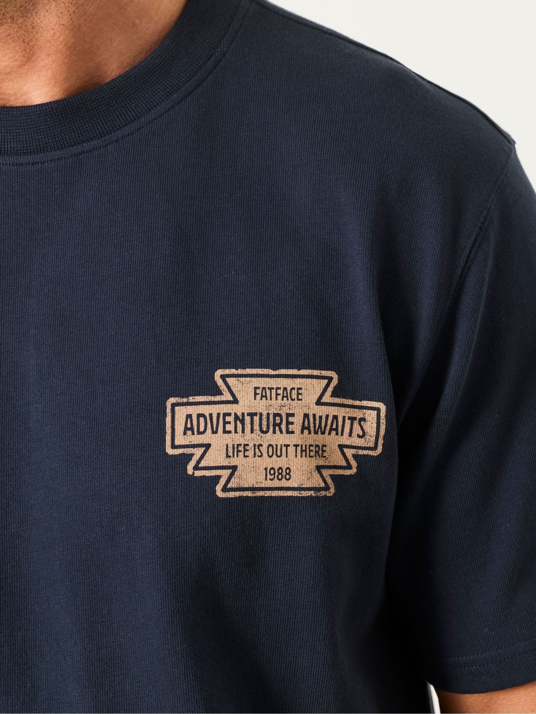 Navy Badges Graphic T-Shirt - Image 3 of 7