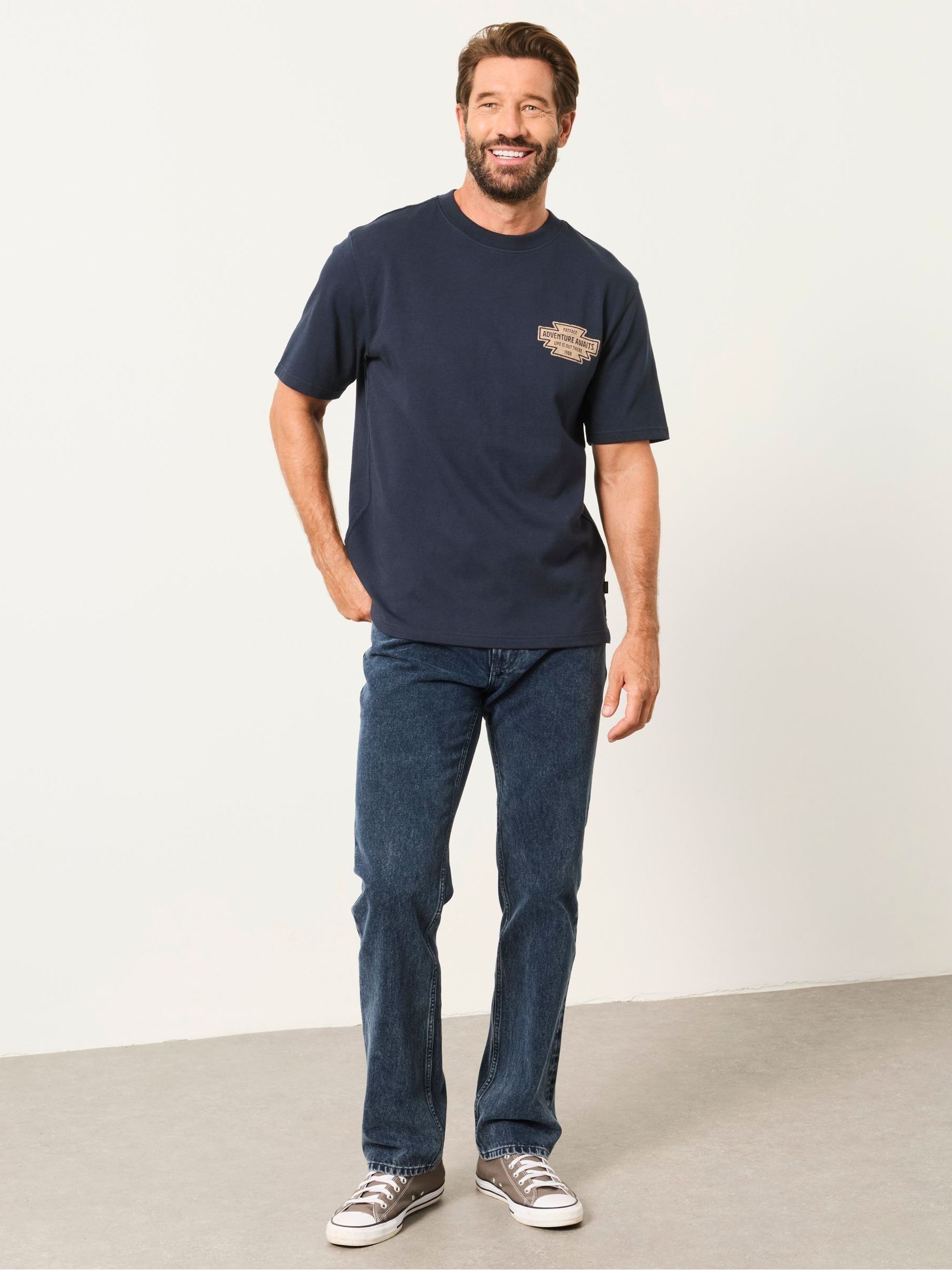 Navy Badges Graphic T-Shirt - Image 4 of 7