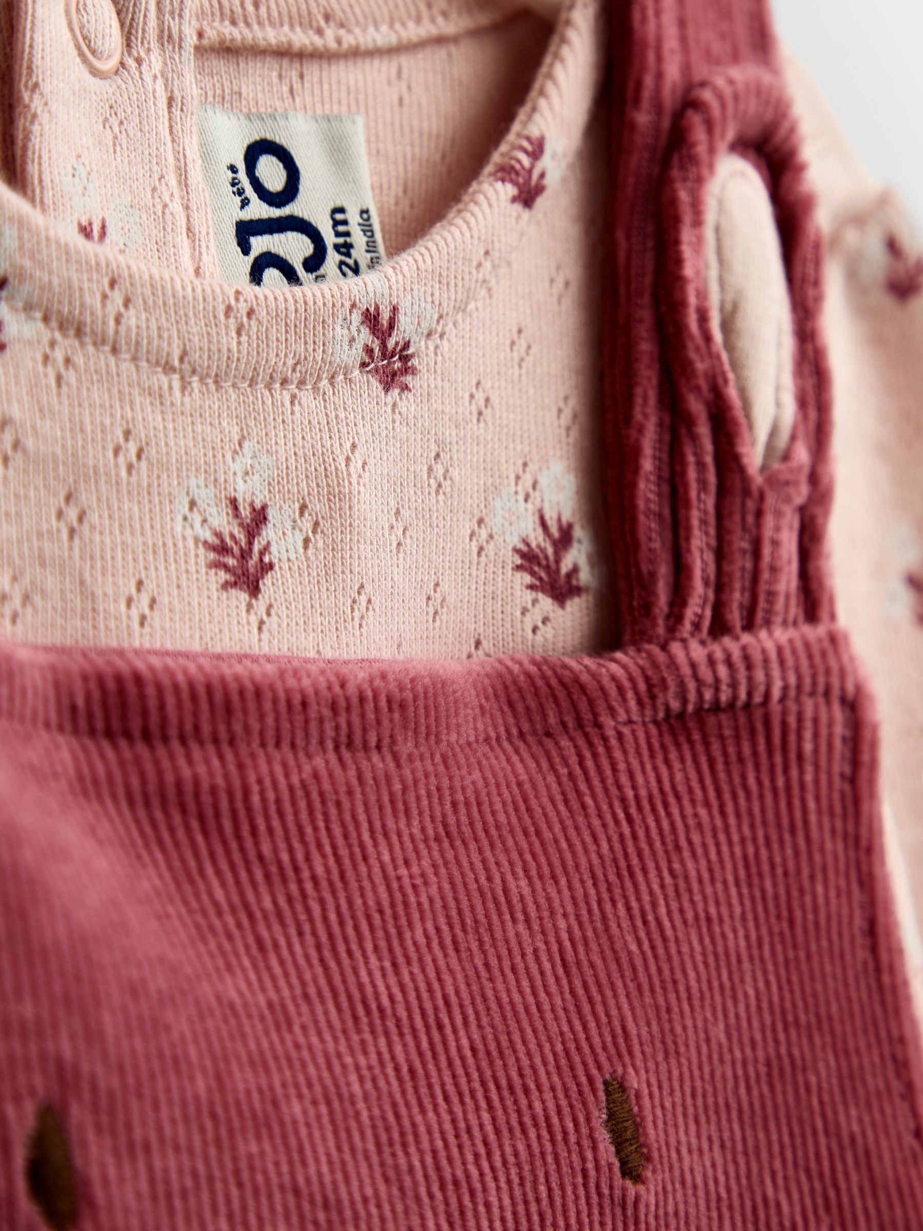 Pink Bunny Velour Dress Set - Image 6 of 7