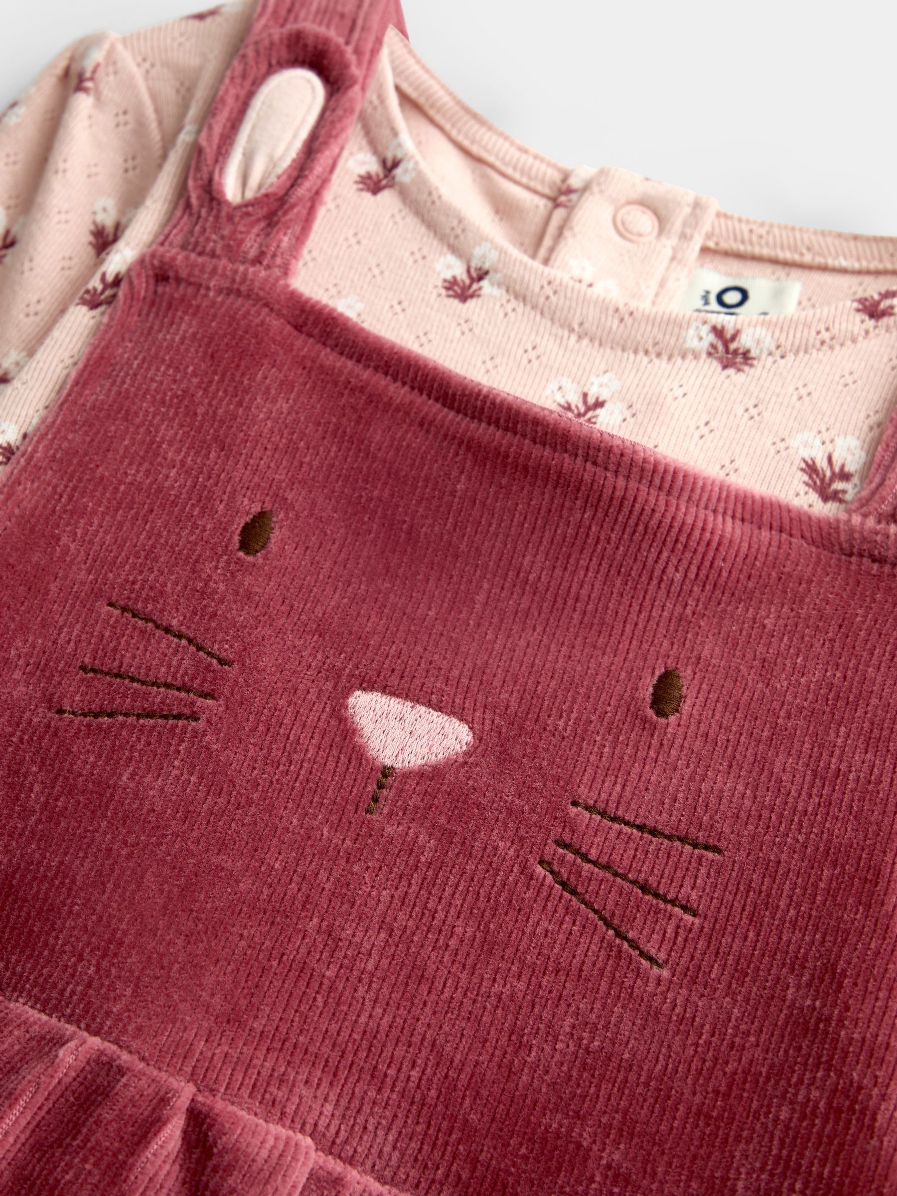 Pink Bunny Velour Dress Set - Image 7 of 7