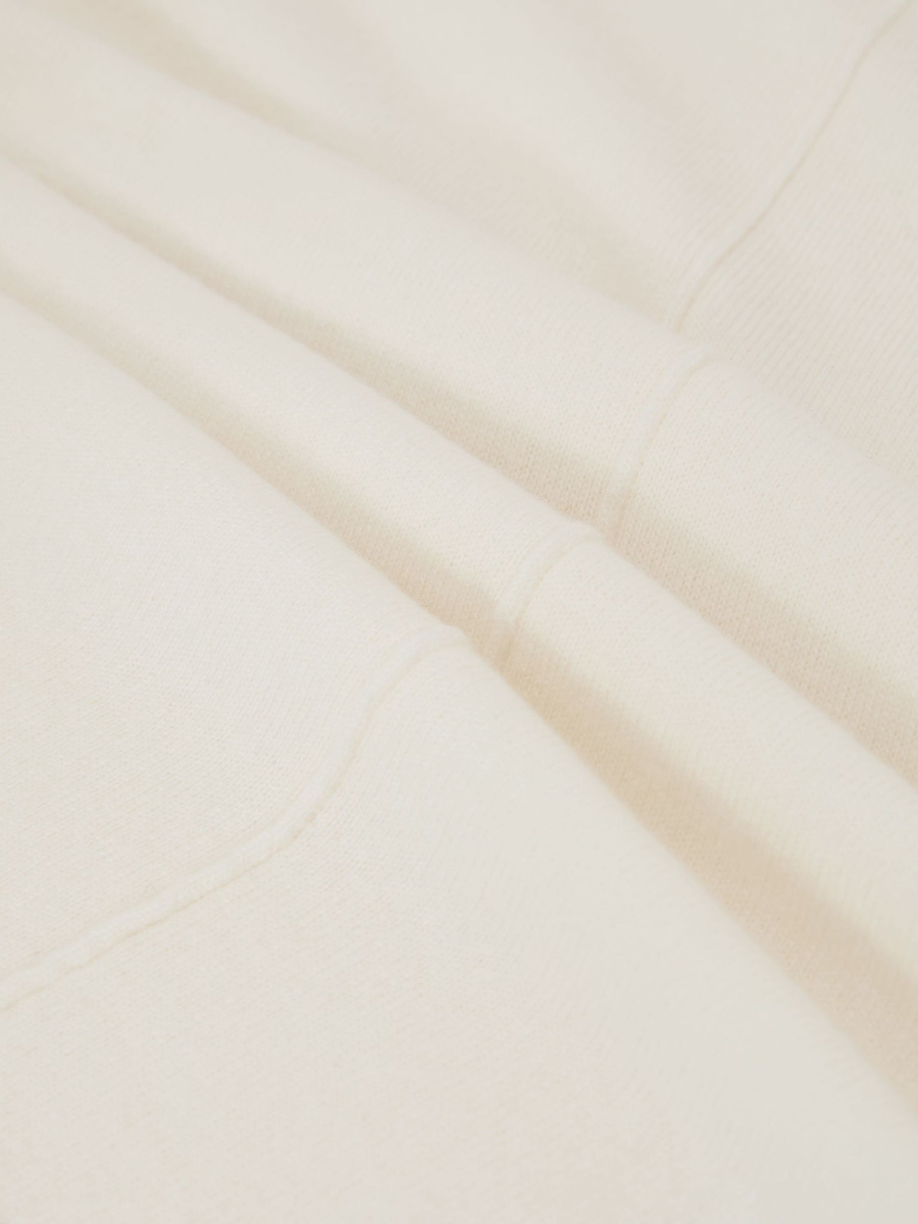 Wool-Blend Reverse-Seam Jumper with Cashmere in Ivory - Image 6 of 6