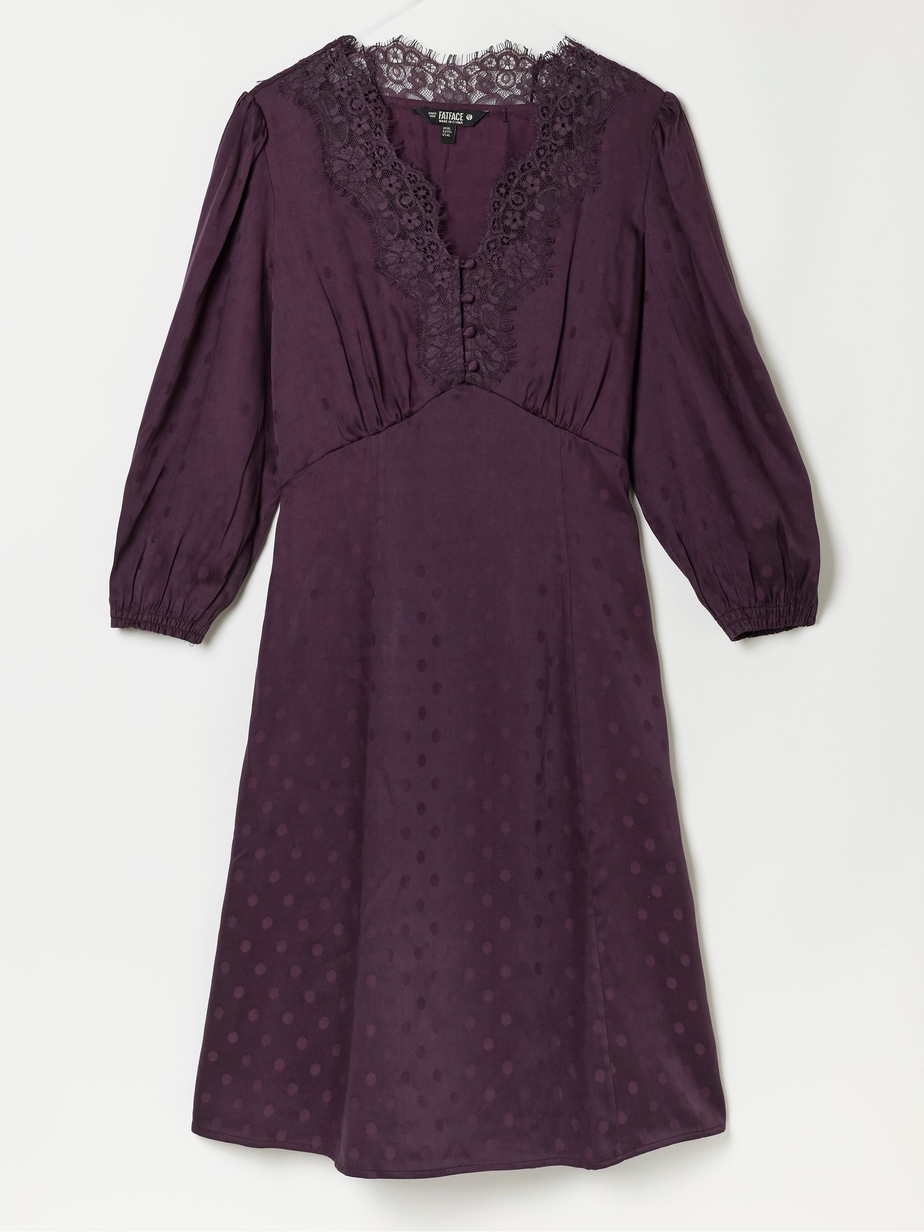 Libby Purple Polka Dress - Image 6 of 6