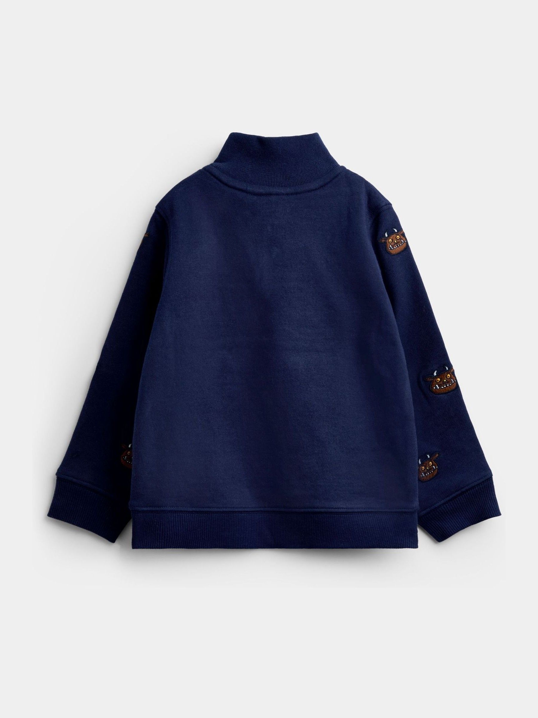 Navy Blue The Gruffalo Appliqué Half-Zip Sweatshirt - Image 2 of 4 Navy Blue The Gruffalo Appliqué Half-Zip Sweatshirt - Image 2 of 4