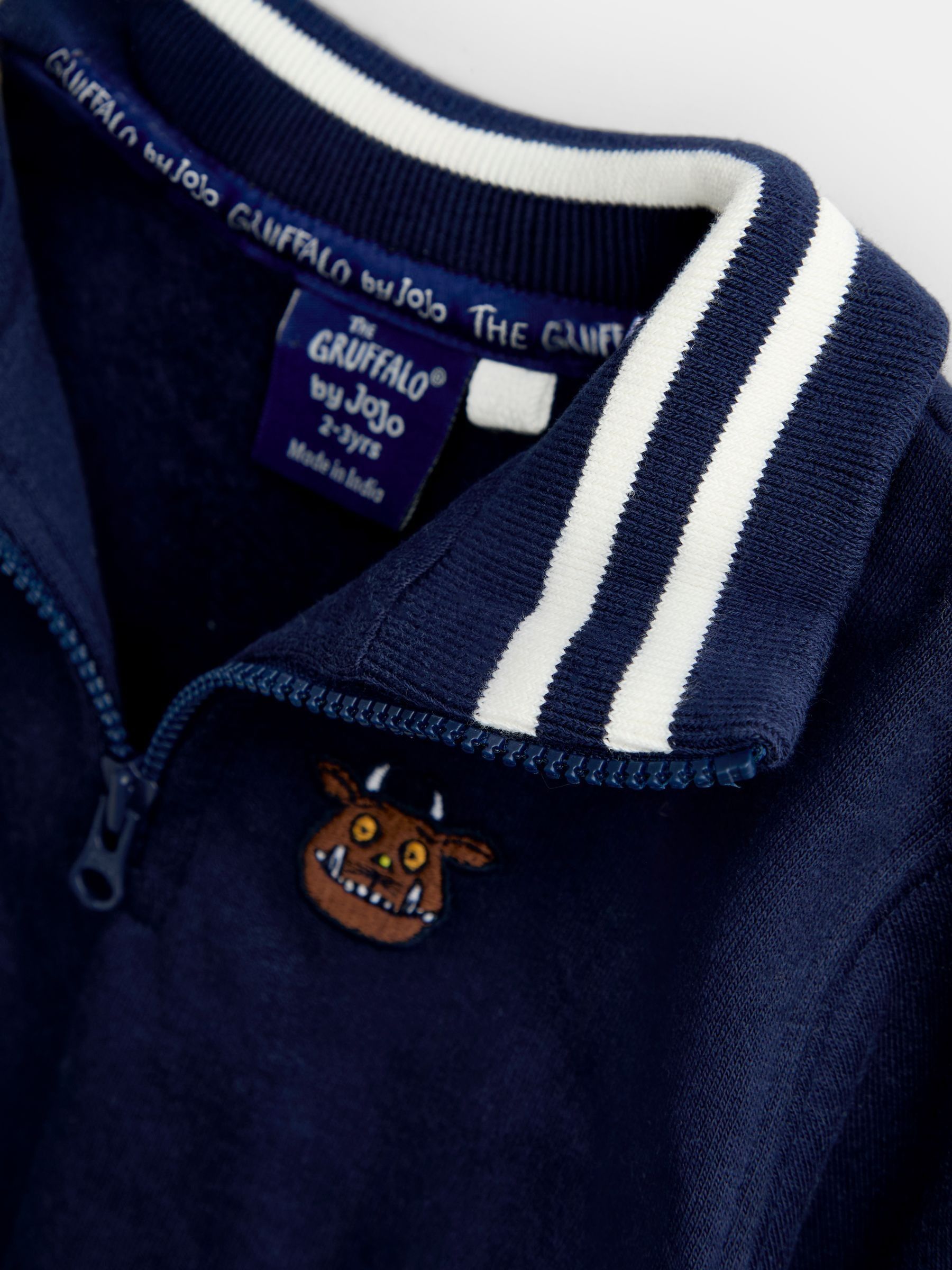Navy Blue The Gruffalo Appliqué Half-Zip Sweatshirt - Image 3 of 4