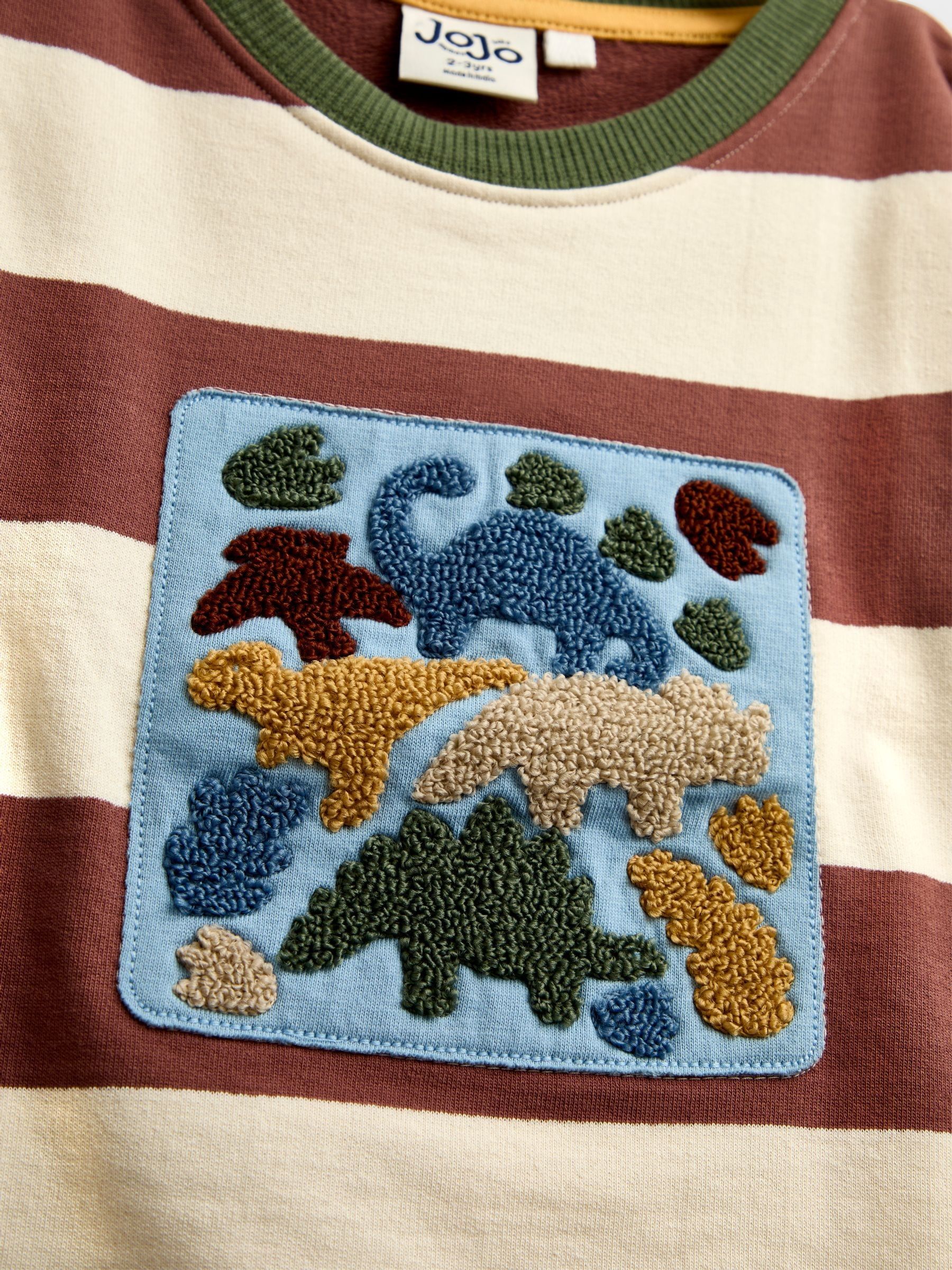 Mid Brown Dino Appliqué Top - Image 3 of 4