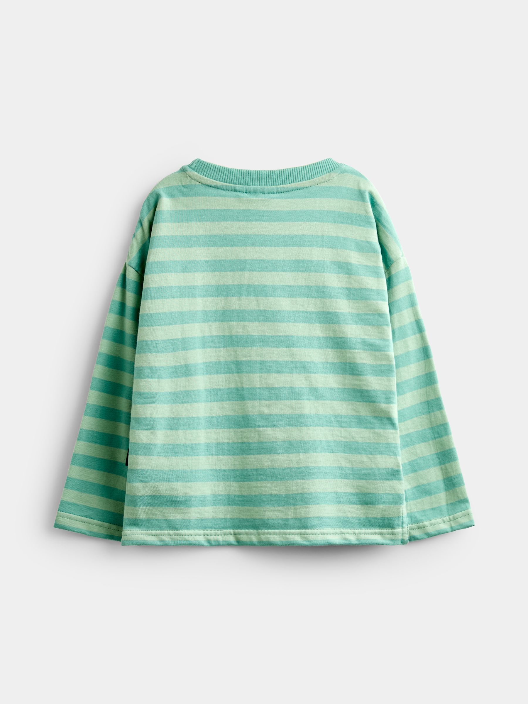 Green Vegetable Long Sleeve Stripe Appliqué Top - Image 4 of 6