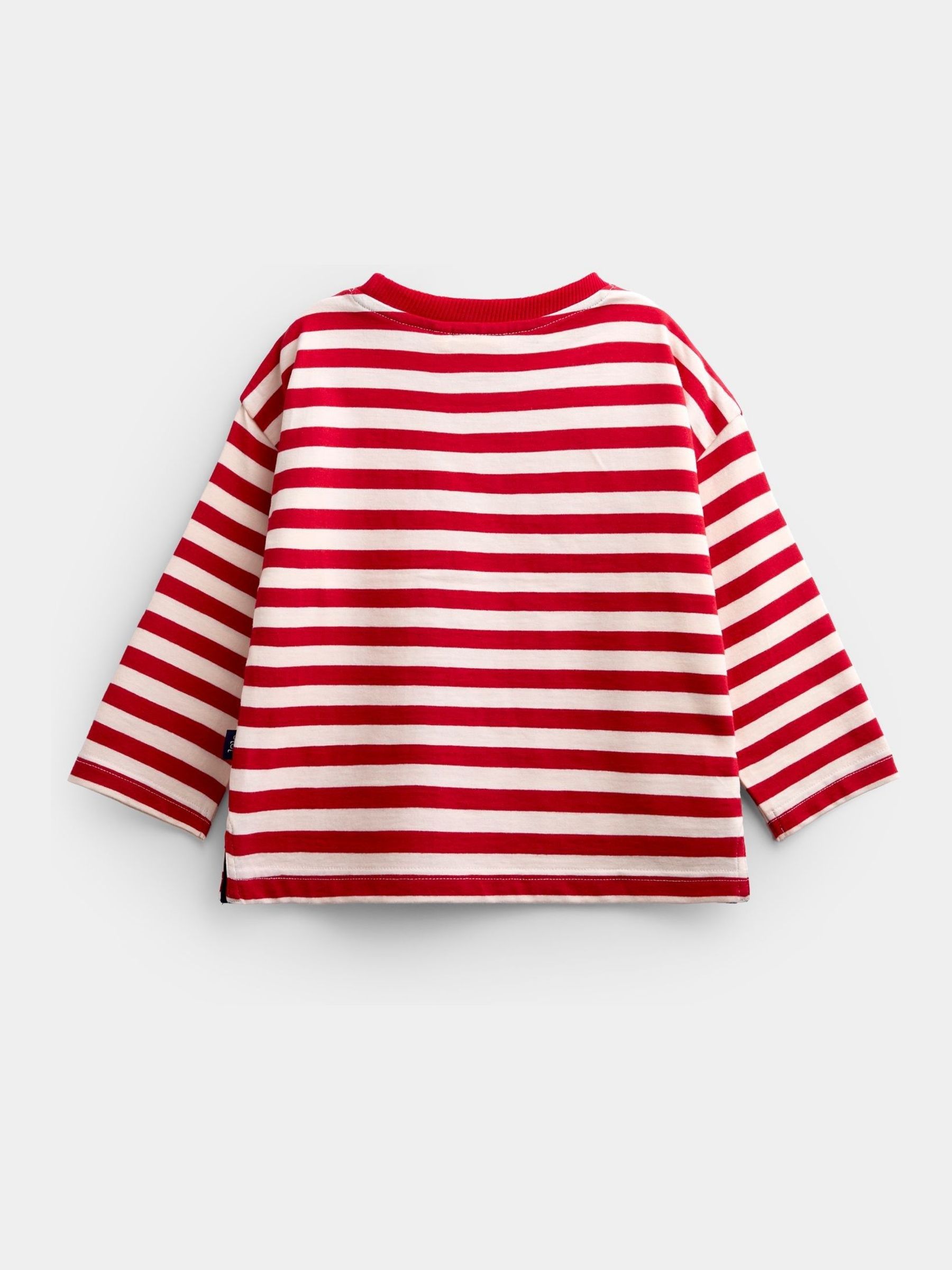 Bright Red Golf Appliqué Stripe Top - Image 4 of 6