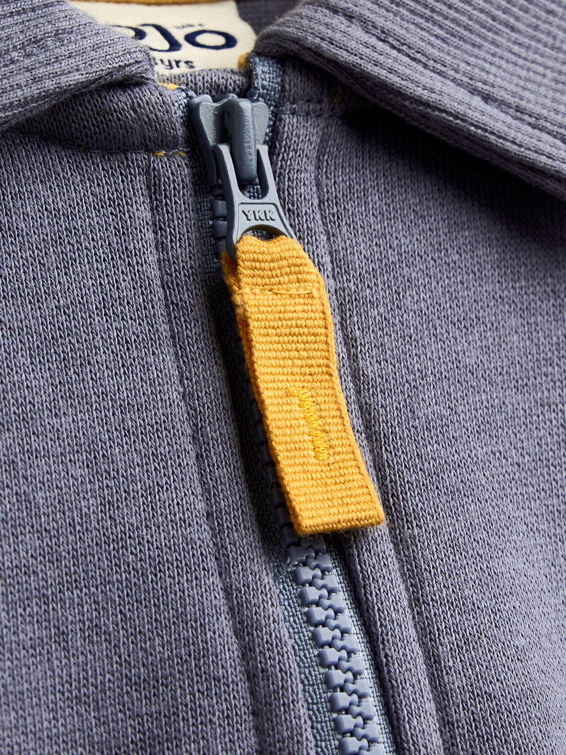 Blue Panda Embroidered Half Zip Sweatshirt - Image 4 of 4