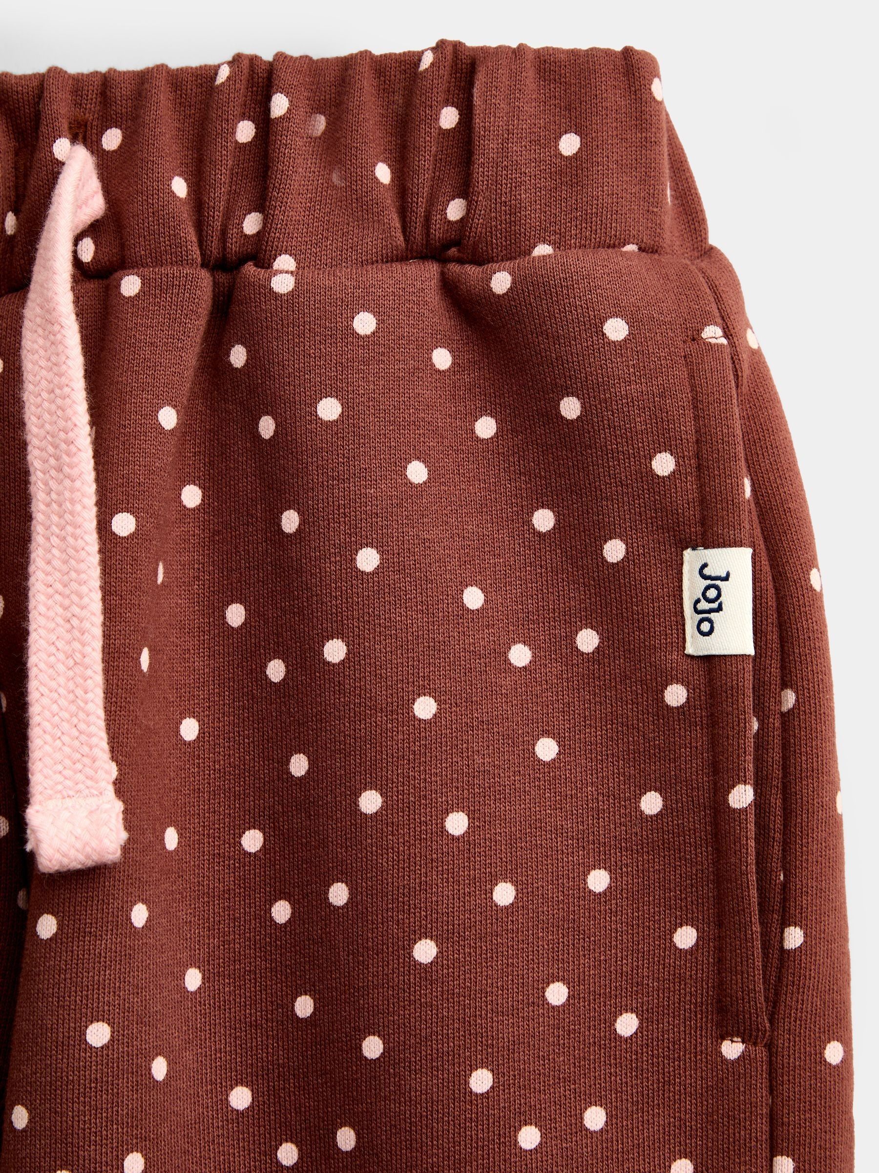 Pink Floral Bow Embroidered Sweatshirt & Trouser Set - Image 8 of 8