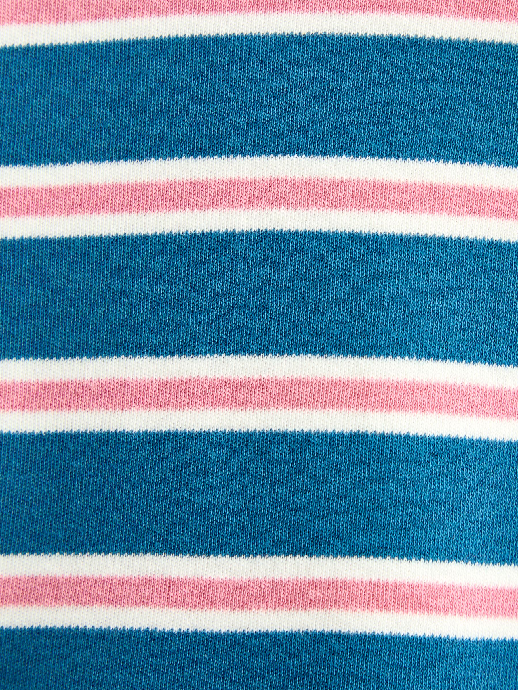 Blue Stripe Long Sleeve Jersey Dress - Image 4 of 4 Blue Stripe Long Sleeve Jersey Dress - Image 4 of 4