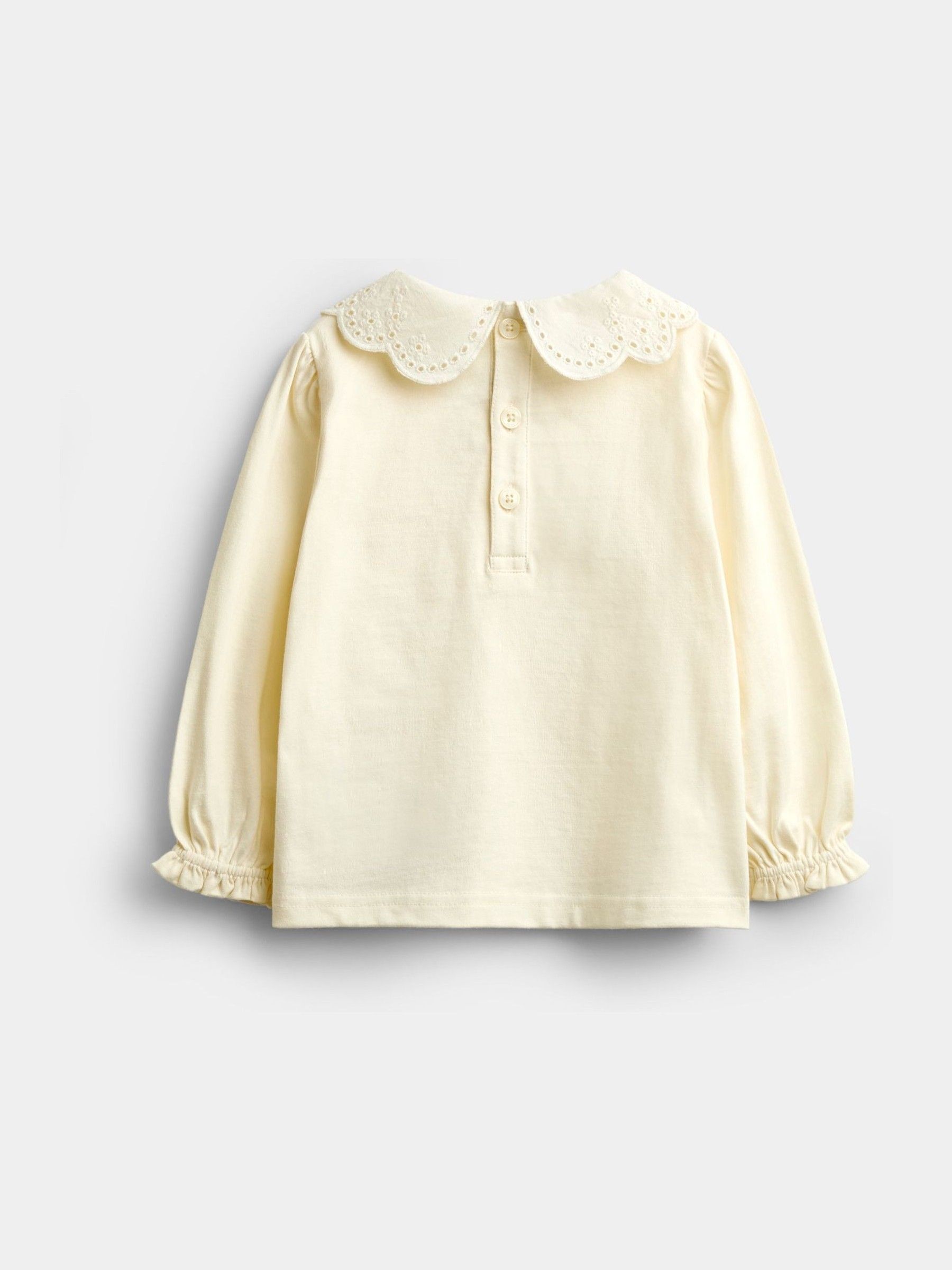 Ivory Broderie Collar Top - Image 2 of 4