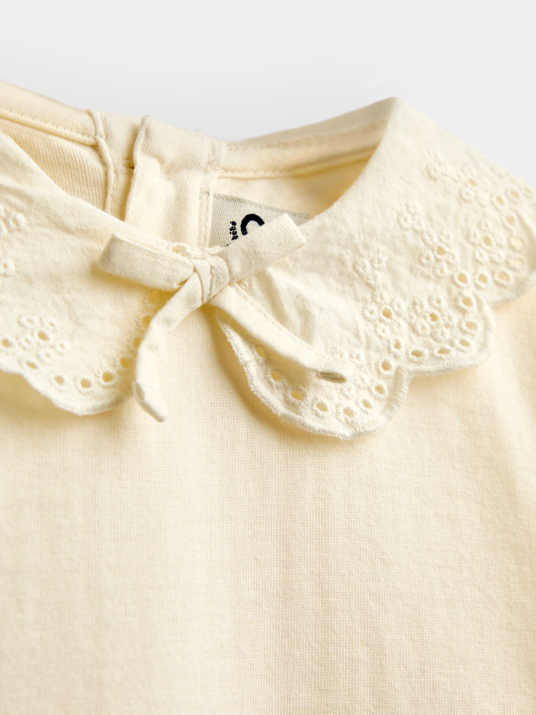 Ivory Broderie Collar Top - Image 3 of 4