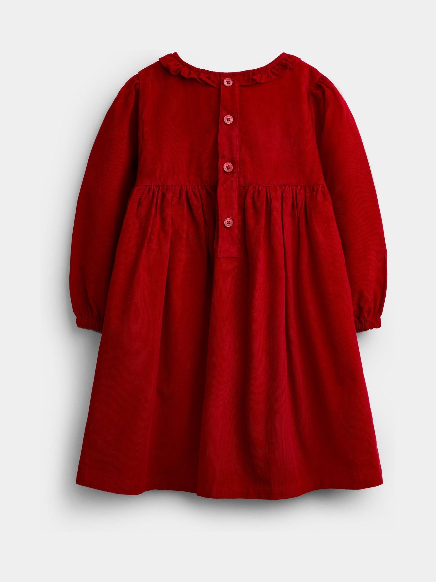 Dark Red London Smocked Dress - Image 4 of 6