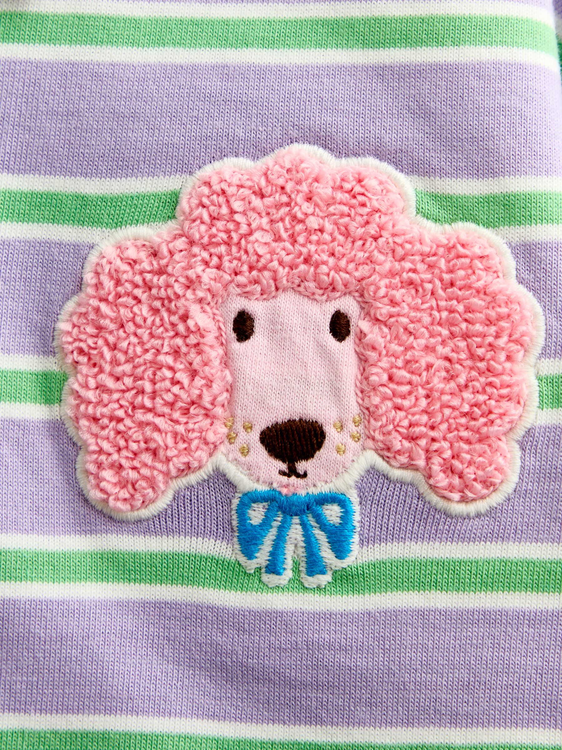Lilac Purple Dog Appliqué Rugby Shirt - Image 4 of 4