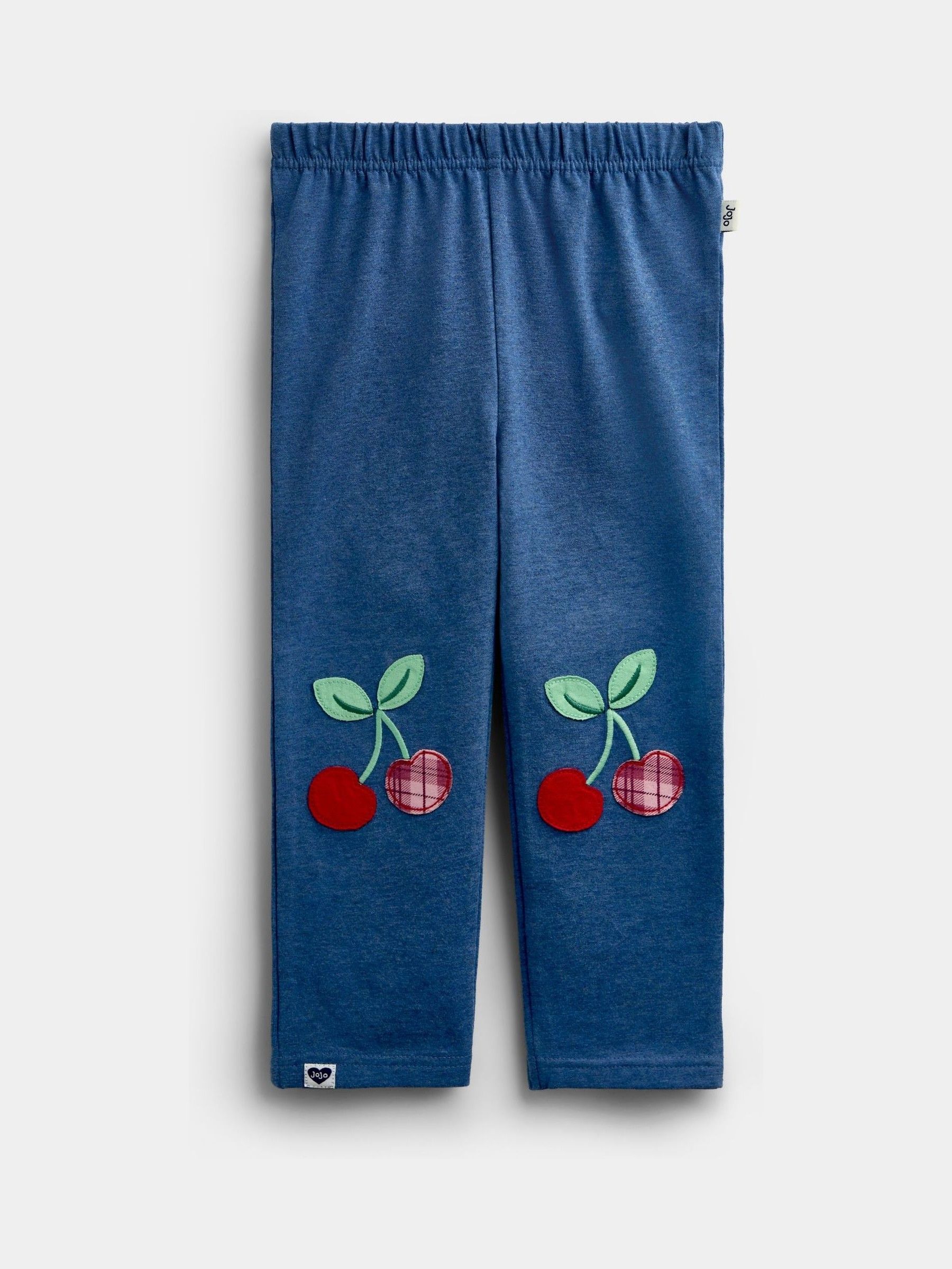 Blue Marl Cherry Gingham 2 -Pack Appliqué & Check Leggings - Image 3 of 7