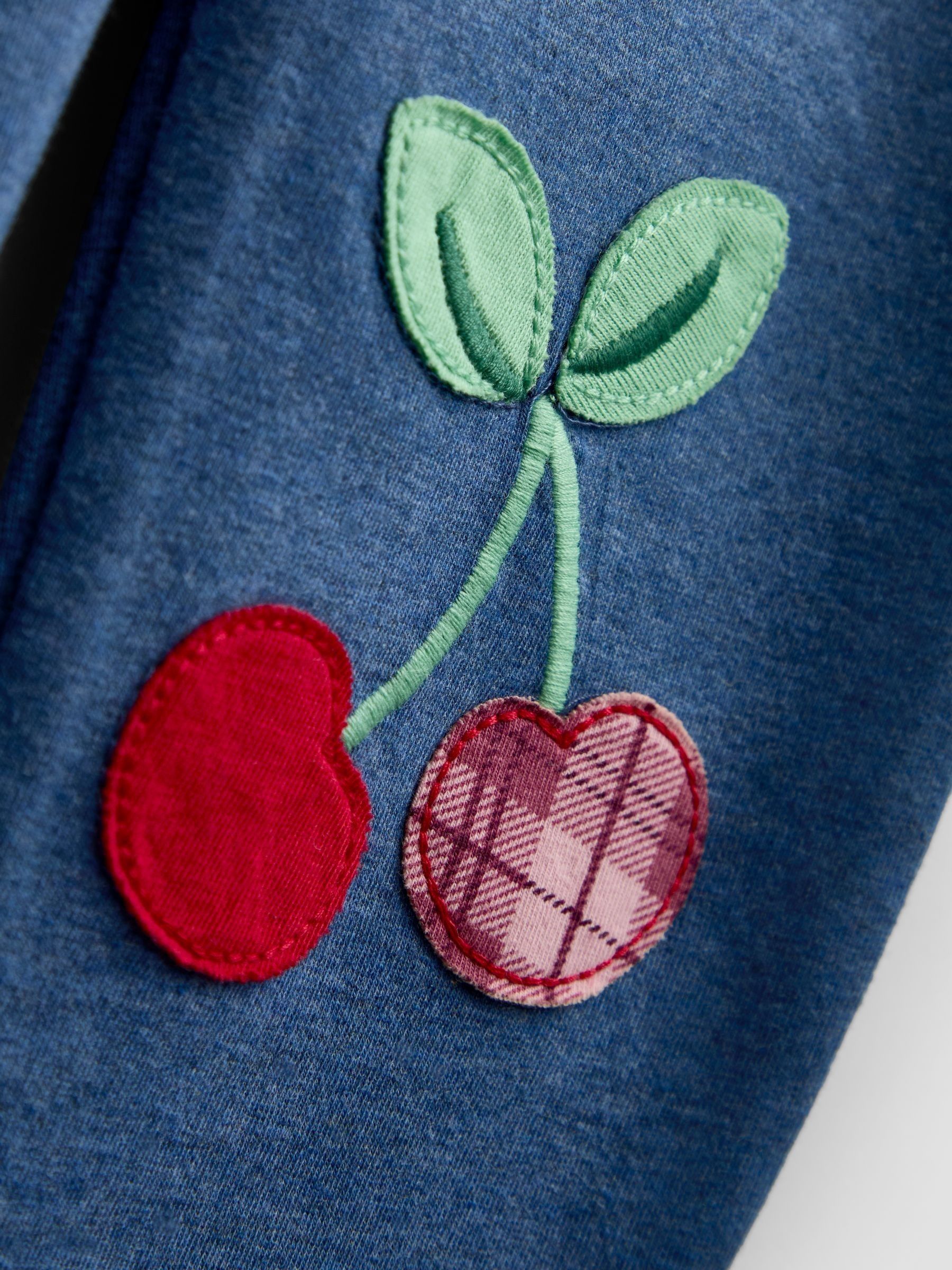 Blue Marl Cherry Gingham 2 -Pack Appliqué & Check Leggings - Image 7 of 7 Blue Marl Cherry Gingham 2 -Pack Appliqué & Check Leggings - Image 7 of 7