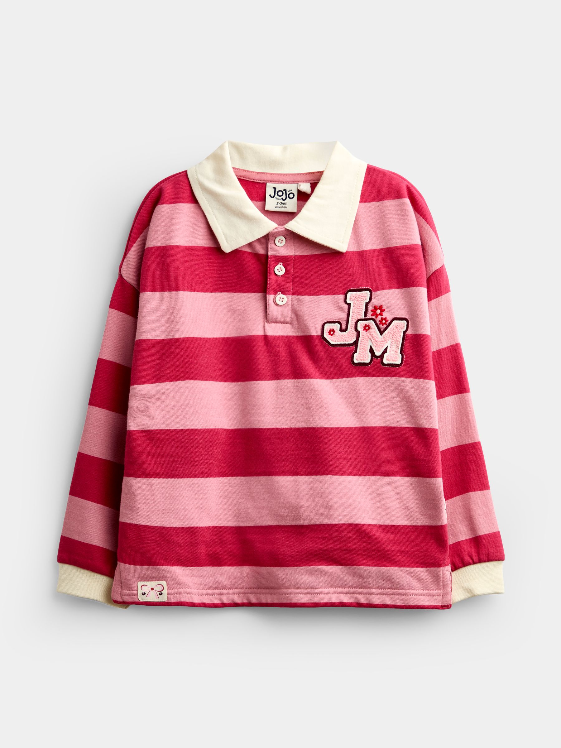Pink Stripe Appliqué Rugby Shirt - Image 2 of 5