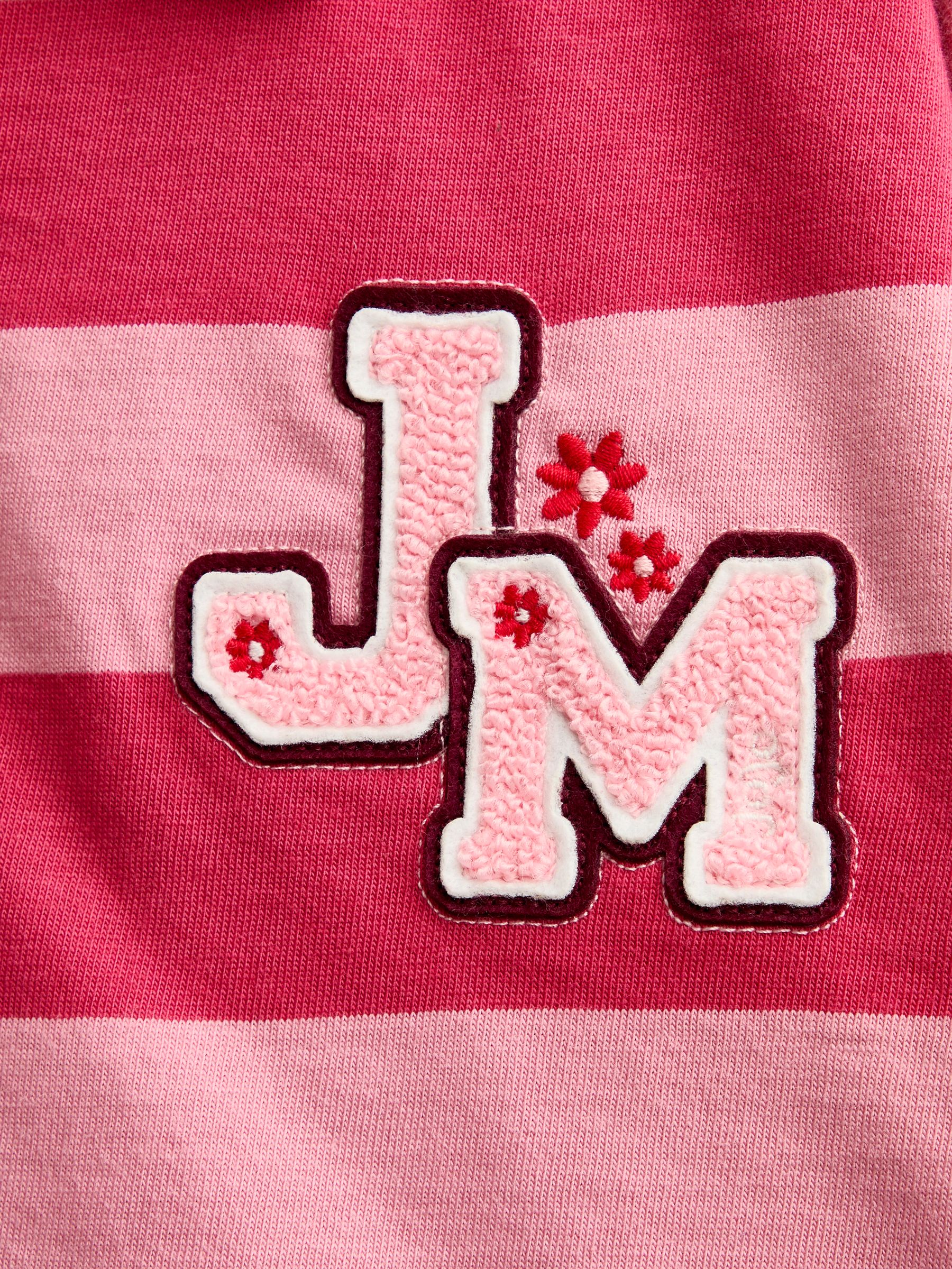 Pink Stripe Appliqué Rugby Shirt - Image 5 of 5