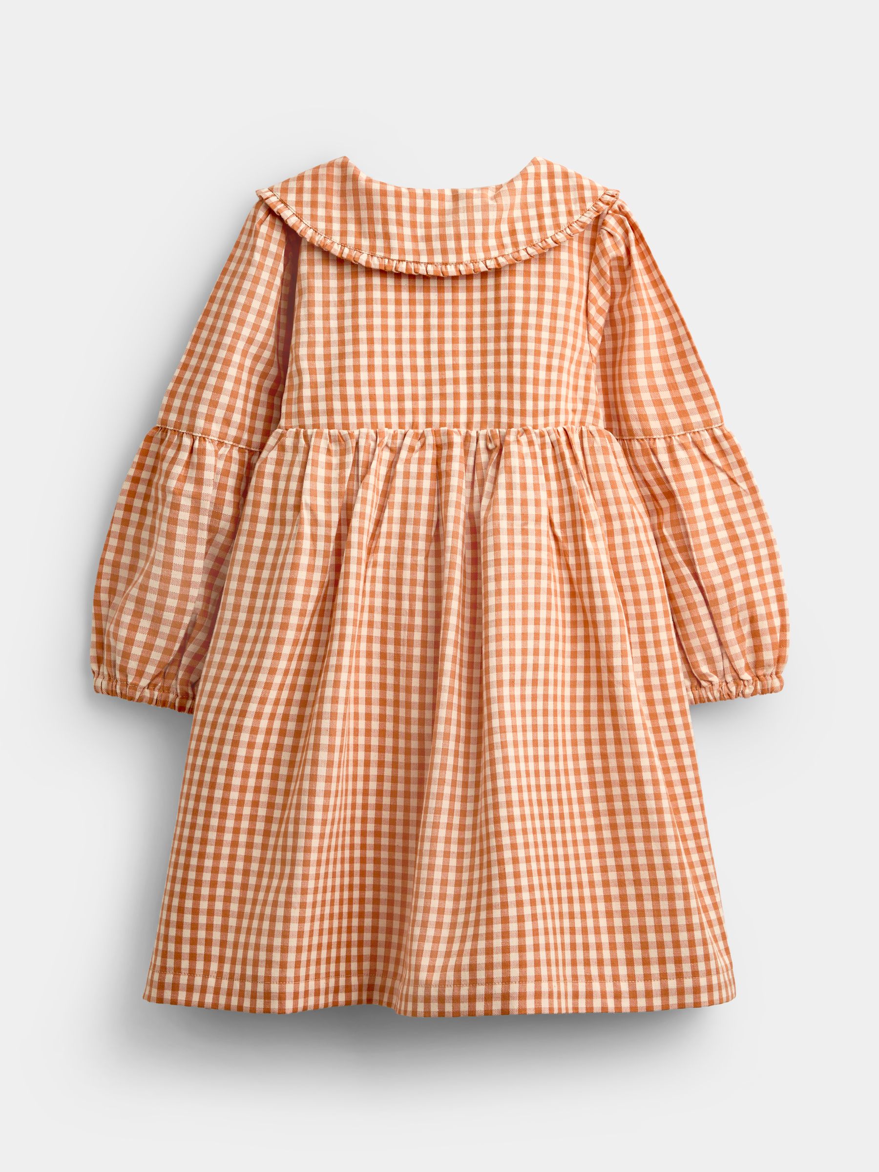 Rust Orange Gingham The Gruffalo Button Through Dress - Image 7 of 9