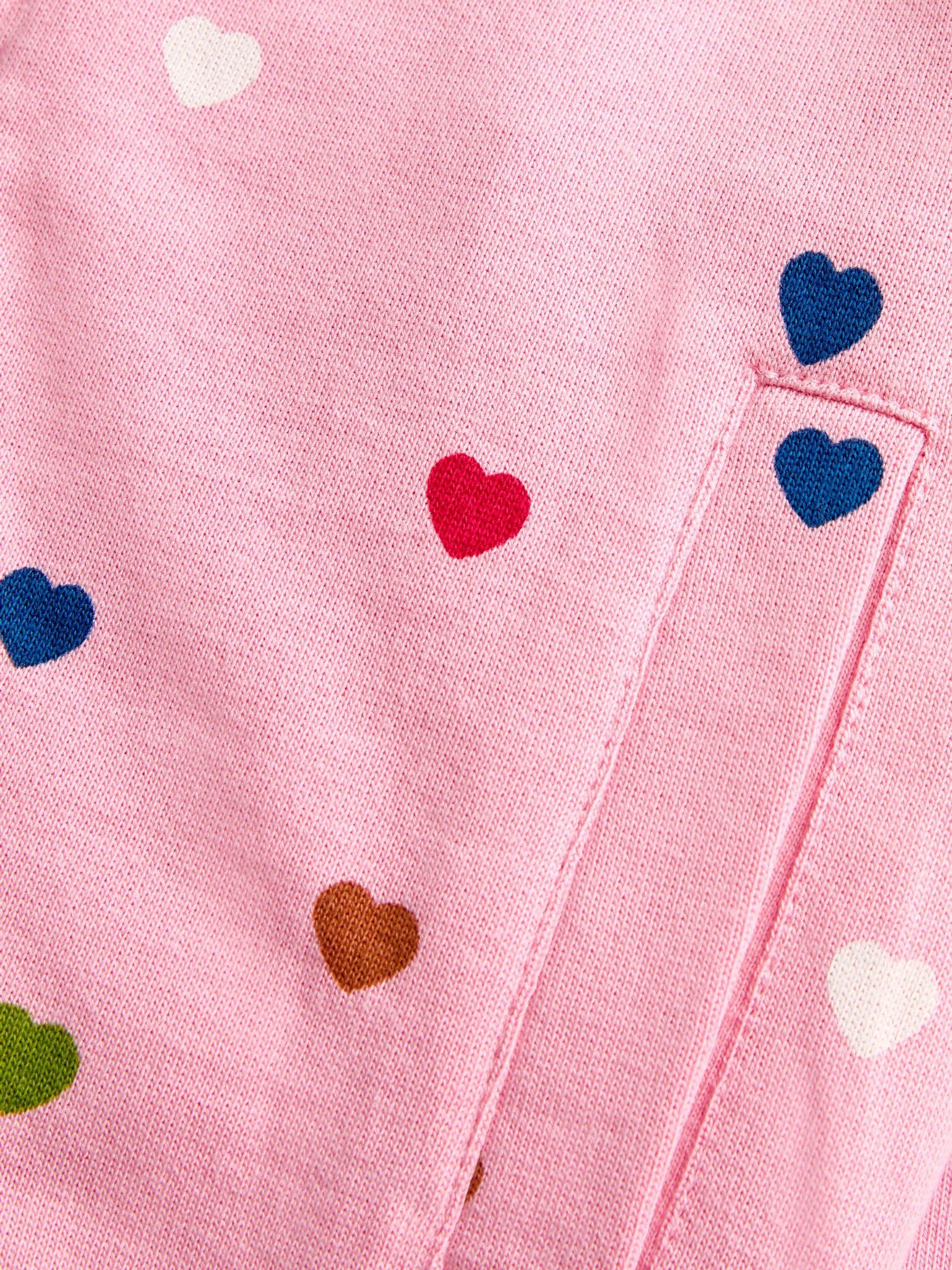 Pink Hearts & Oatmeal Appliqué Reversible Bomber Jacket - Image 6 of 7