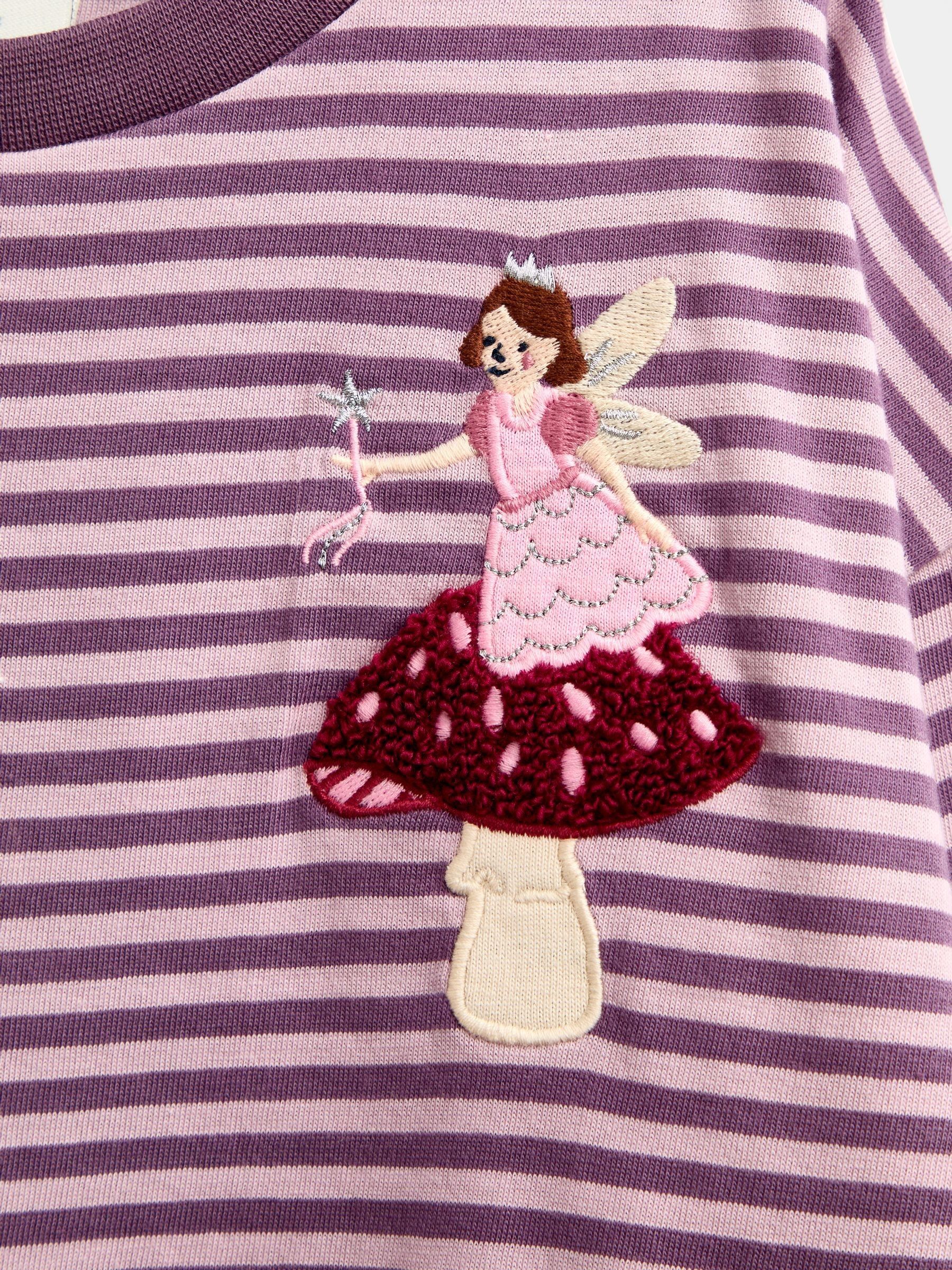 Plum Purple Fairy Striped Top - Image 3 of 4