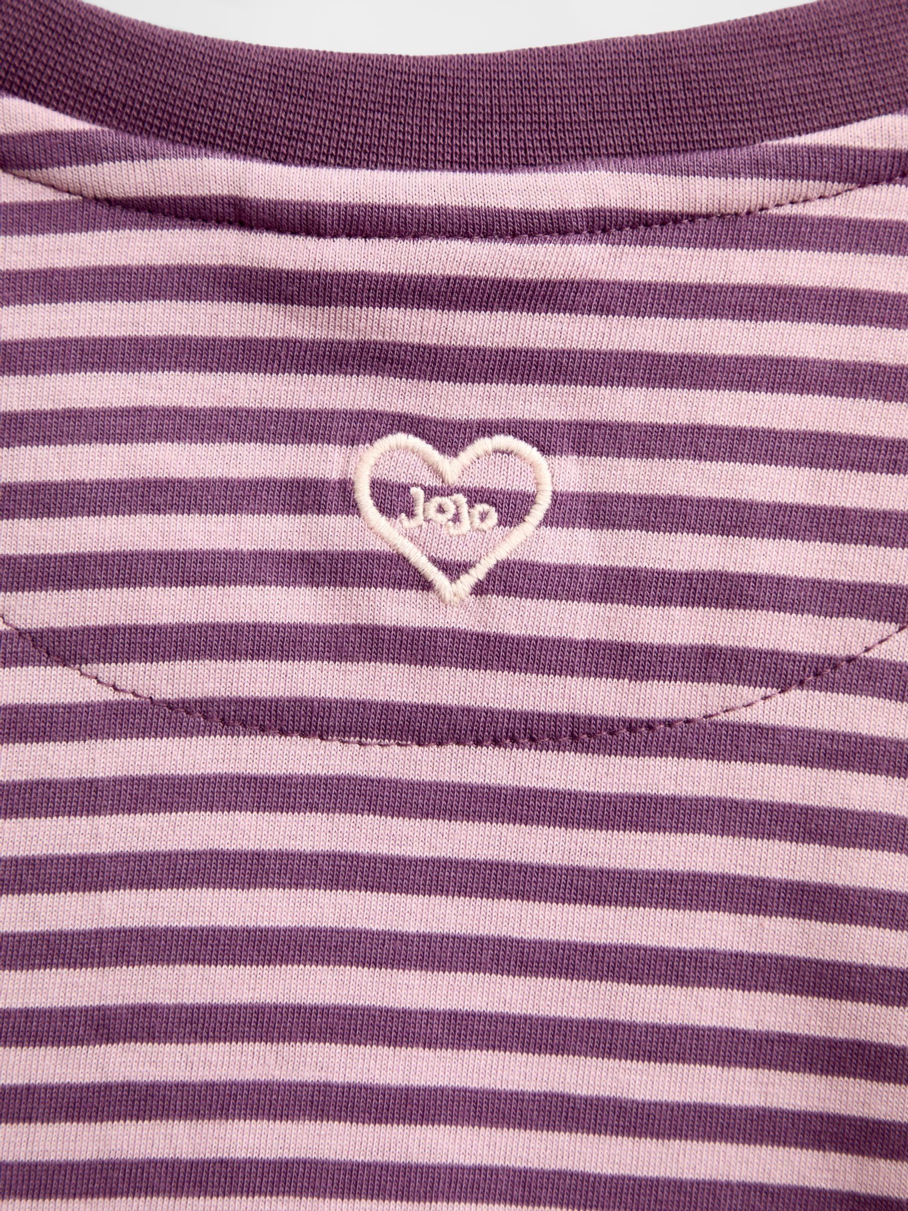 Plum Purple Fairy Striped Top - Image 4 of 4 Plum Purple Fairy Striped Top - Image 4 of 4