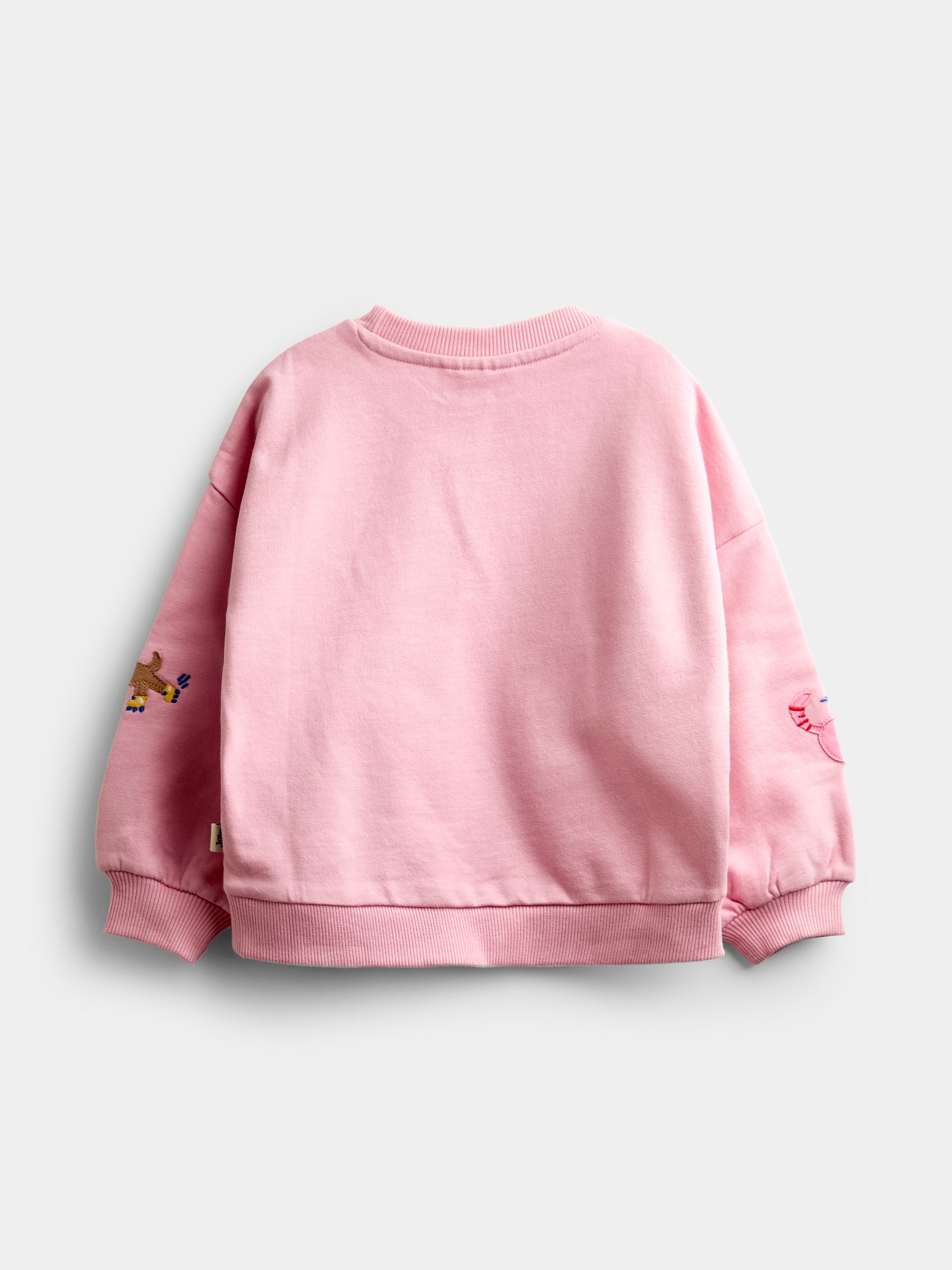 Light Pink Pet Applique Sweatshirt And Joggers Set - Image 3 of 5