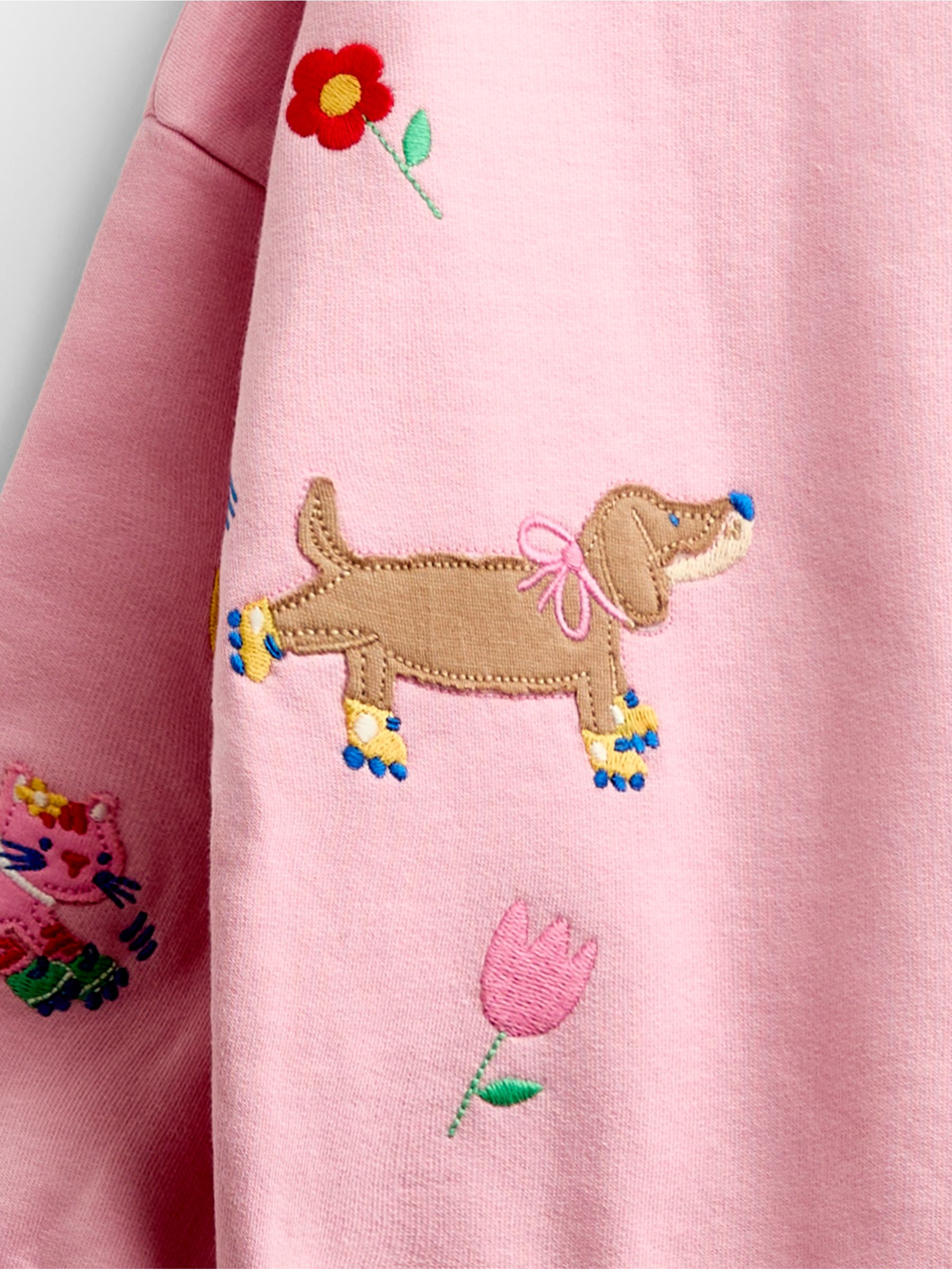 Light Pink Pet Applique Sweatshirt And Joggers Set - Image 6 of 6 Light Pink Pet Applique Sweatshirt And Joggers Set - Image 6 of 6