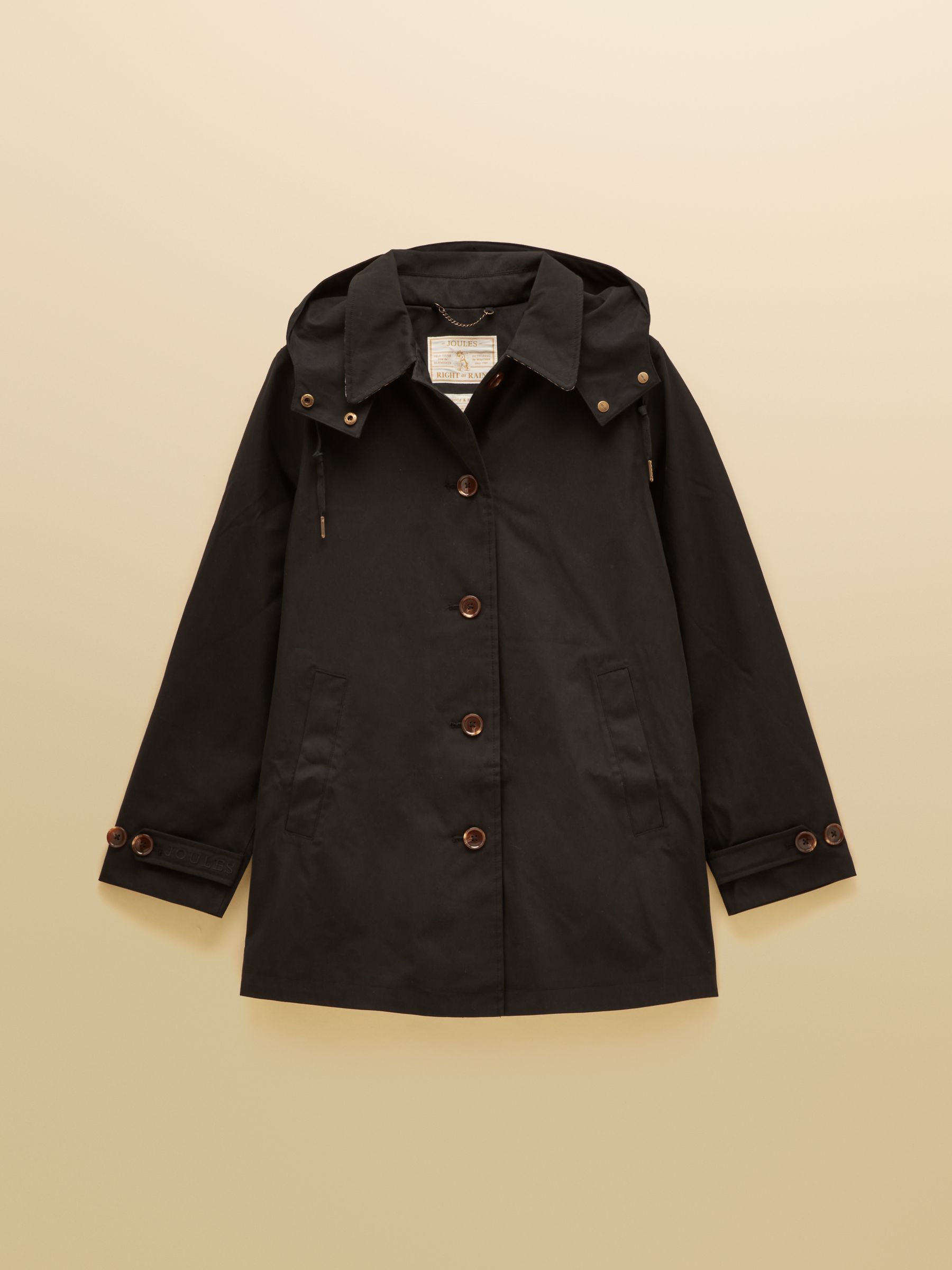 Rainmore Black Waterproof Button Through Raincoat - Image 12 of 12