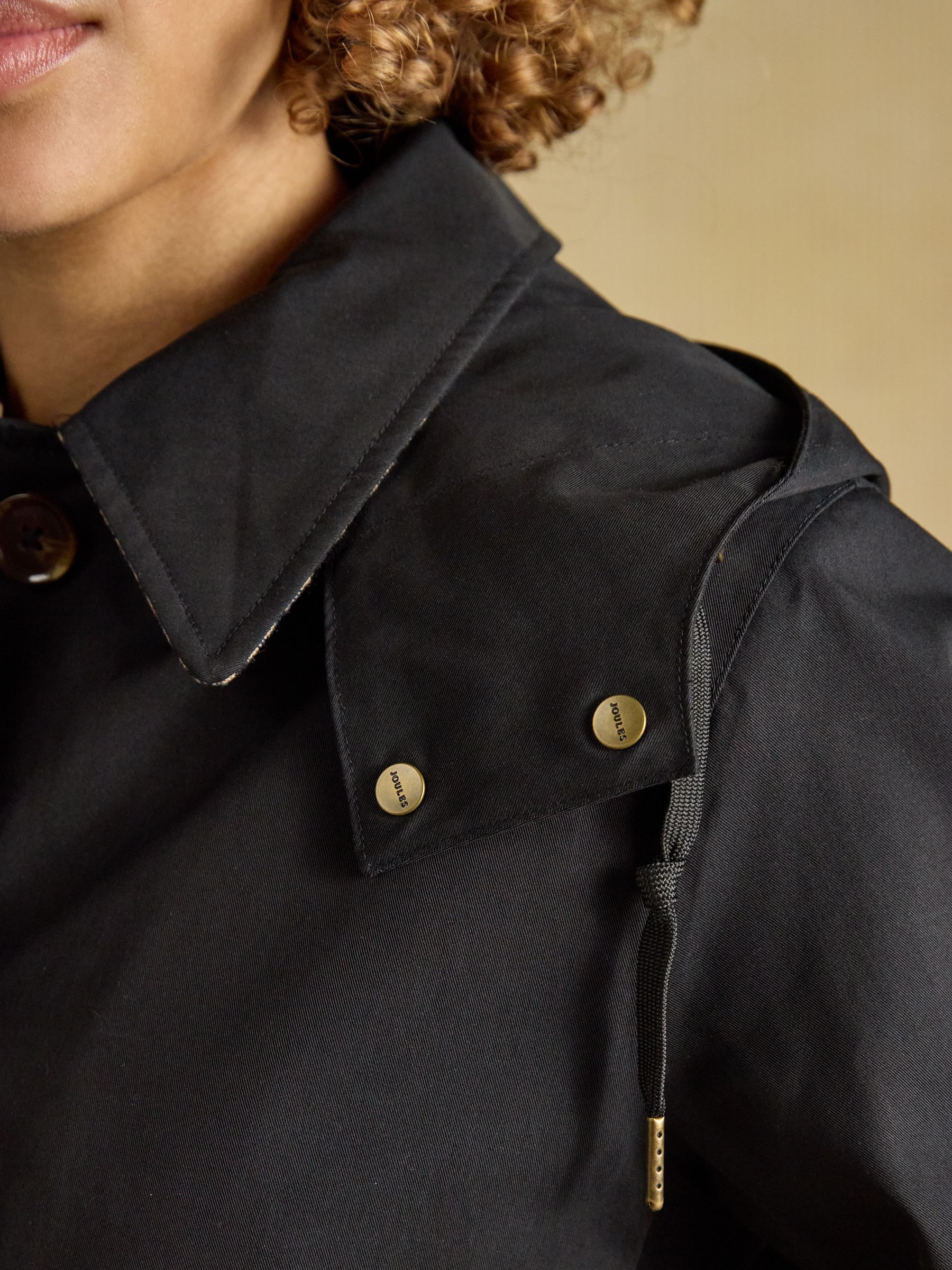 Rainmore Black Waterproof Button Through Raincoat - Image 8 of 12