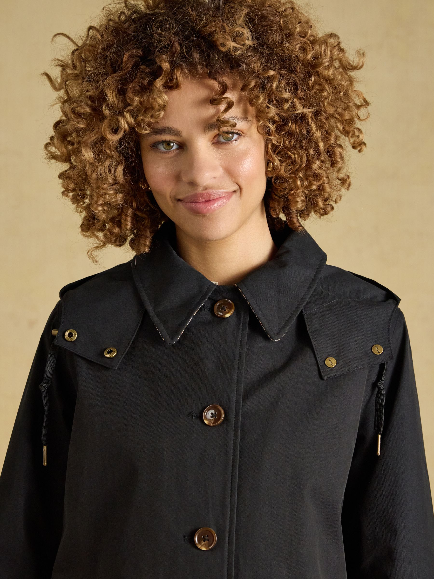 Rainmore Black Waterproof Button Through Raincoat - Image 9 of 12