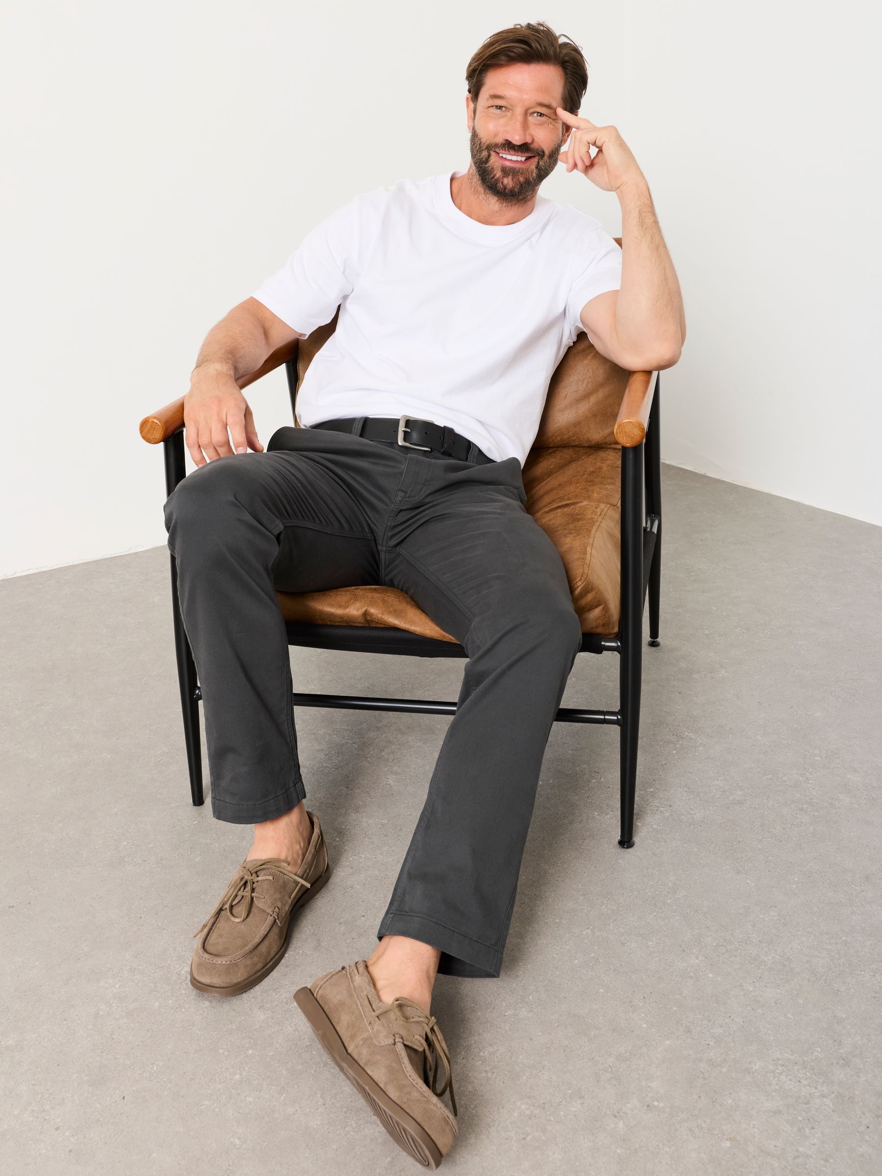 Grey Hayton Slim Fit Chinos - Image 6 of 7