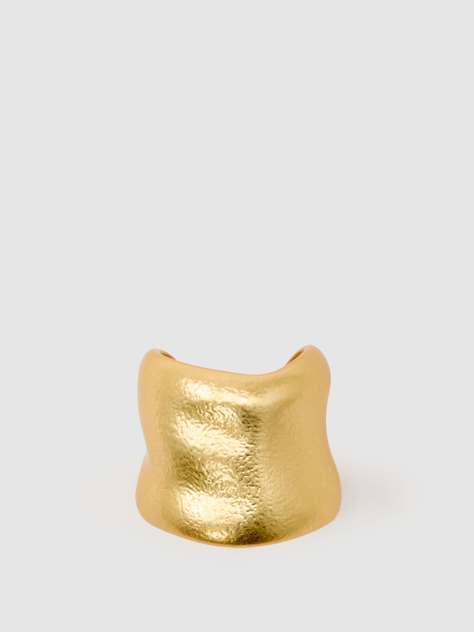 Sculpted Hair Cuff With Pin in Gold Tone - Image 2 of 4