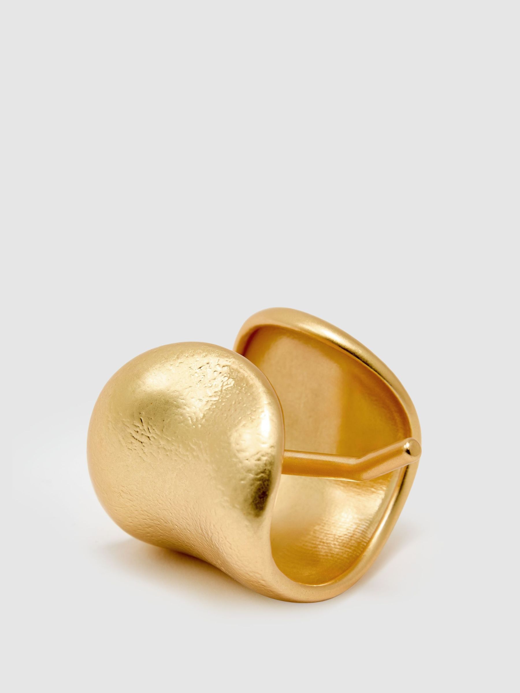 Sculpted Hair Cuff With Pin in Gold Tone - Image 3 of 4