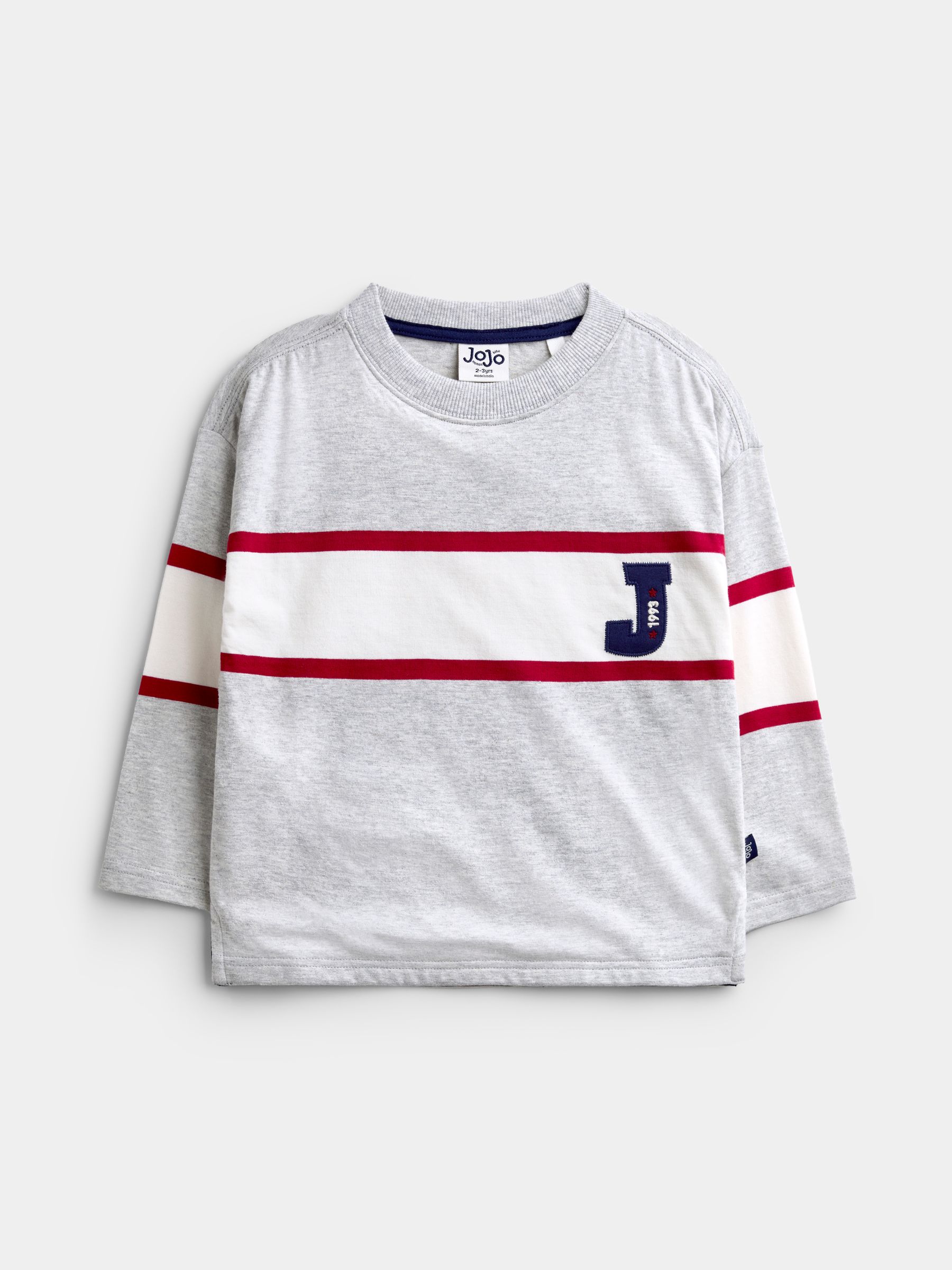 Grey Marl Varsity Top - Image 1 of 4
