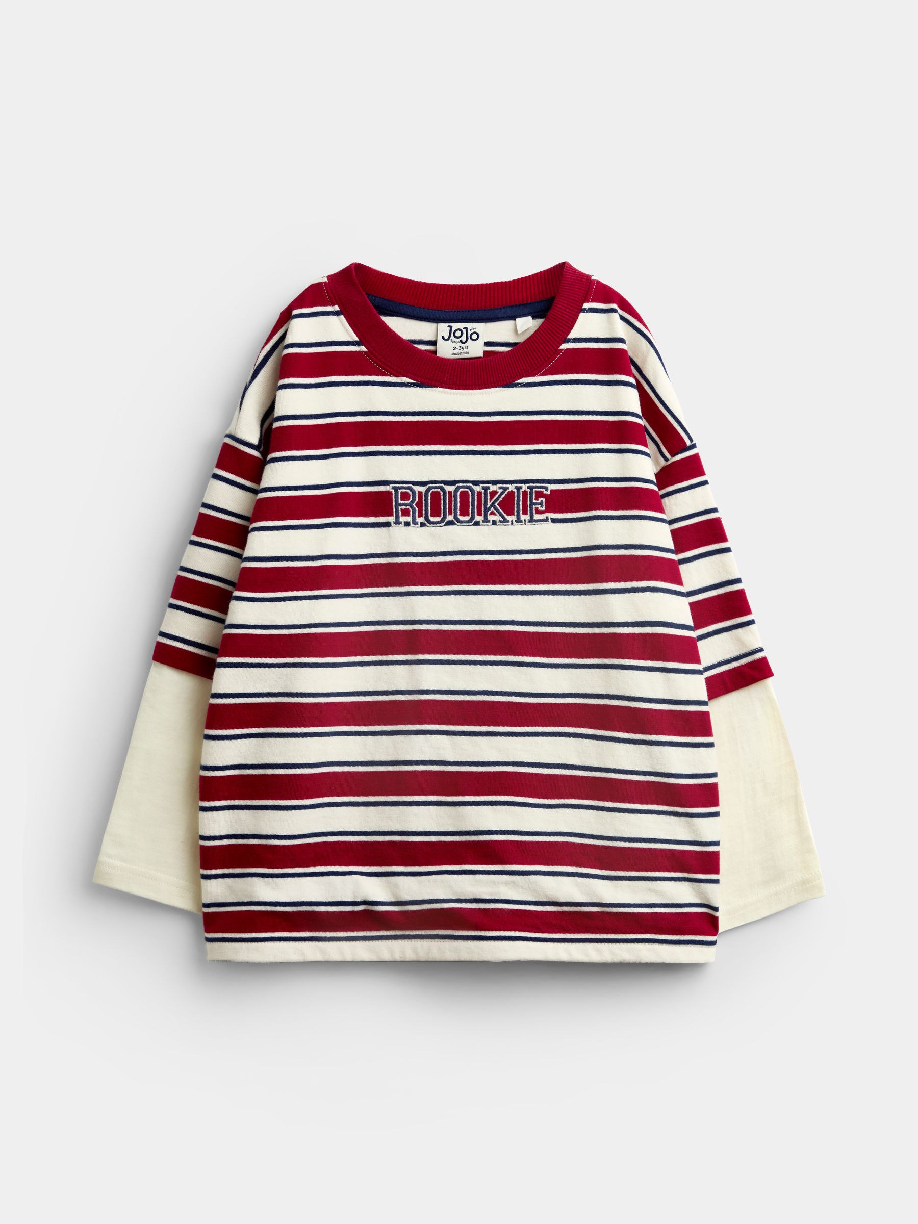Red Stripe Slogan Top - Image 1 of 4