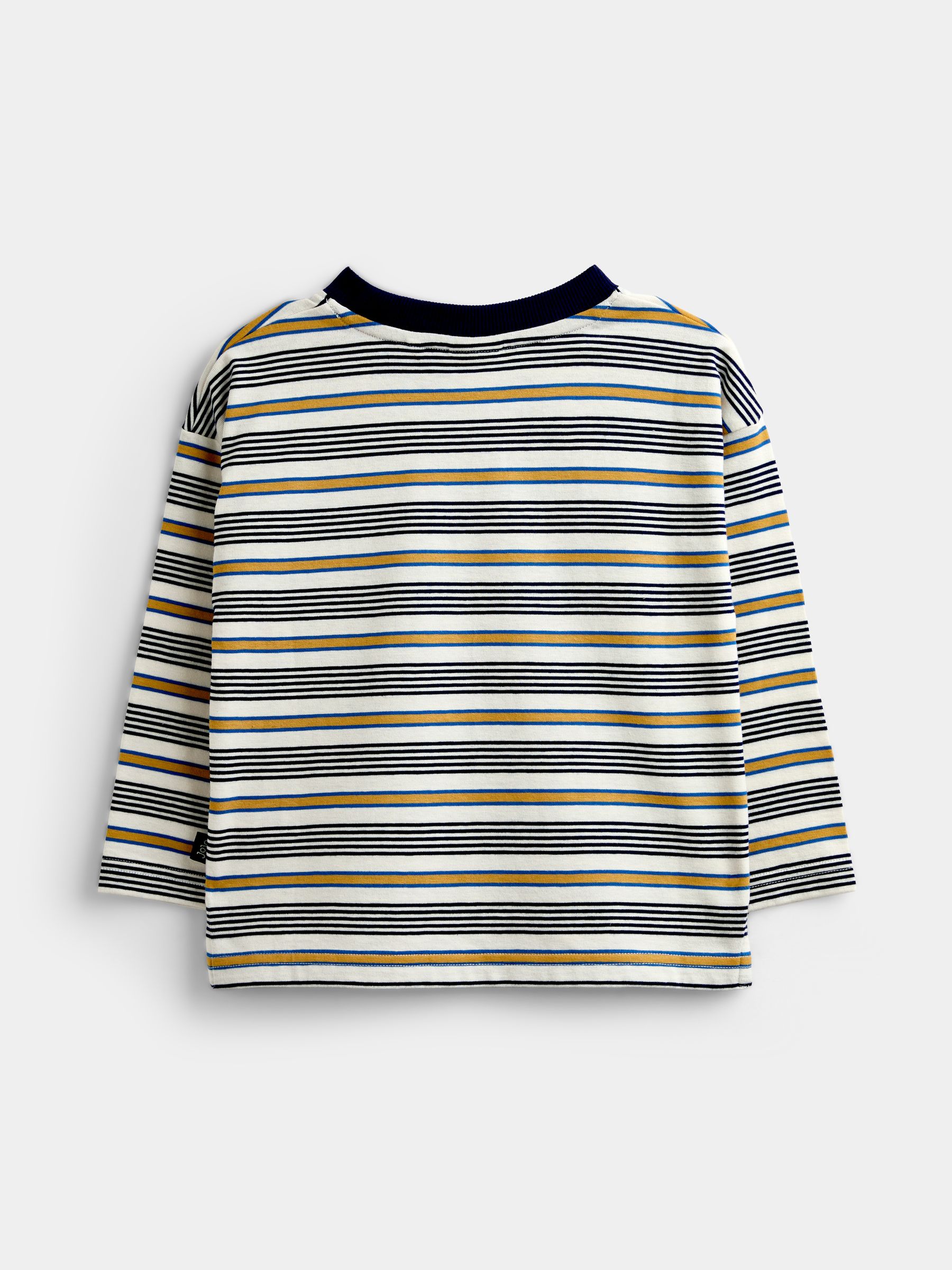 Natural Varsity Badge Striped Top - Image 2 of 4 Natural Varsity Badge Striped Top - Image 2 of 4