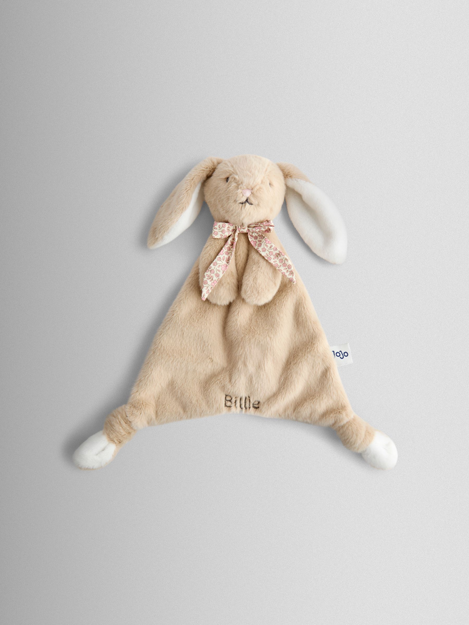 Personalised Floral Billie Bunny with Scarf Comforter - Image 1 of 4