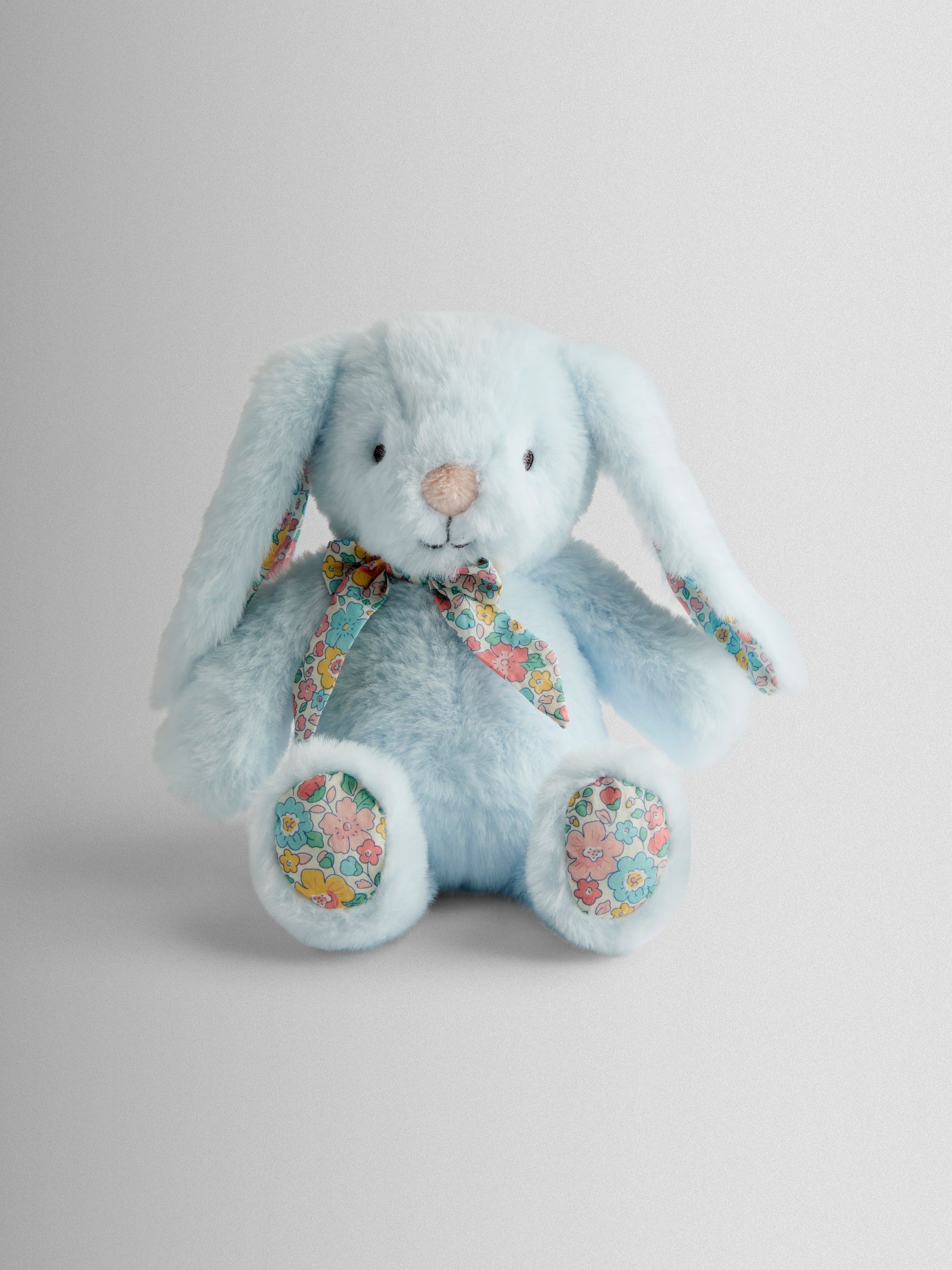 Floral Personalised Benny Bunny Soft Toy Plushie Small - Image 1 of 4