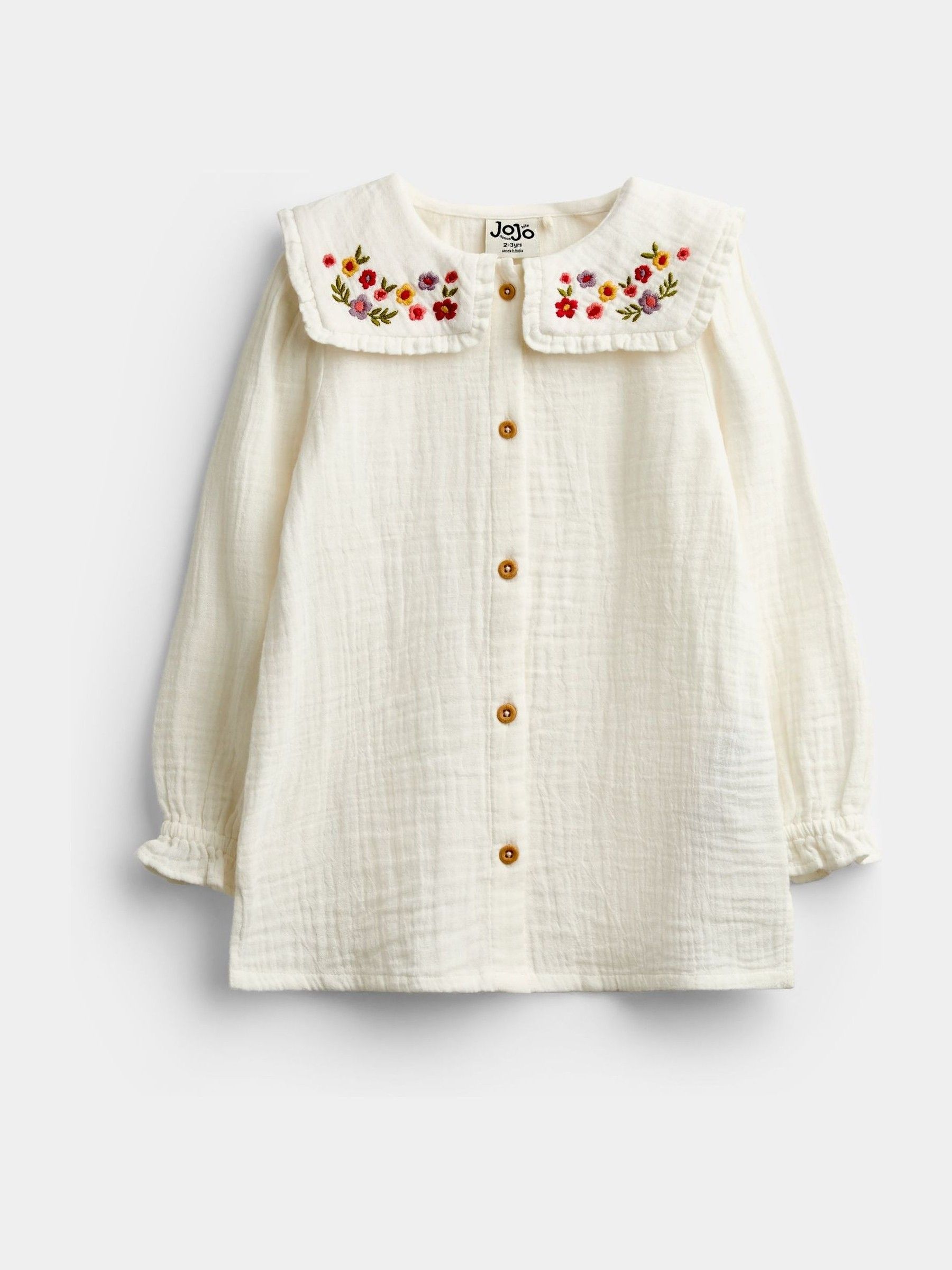 Dusky Pink Embroidered Blouse & Knit Pinafore Set - Image 2 of 6 Dusky Pink Embroidered Blouse & Knit Pinafore Set - Image 2 of 6