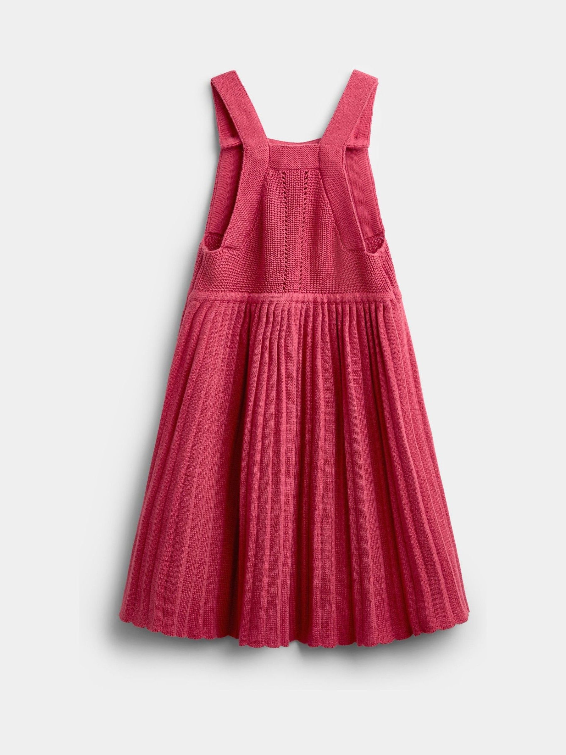 Dusky Pink Embroidered Blouse & Knit Pinafore Set - Image 5 of 6